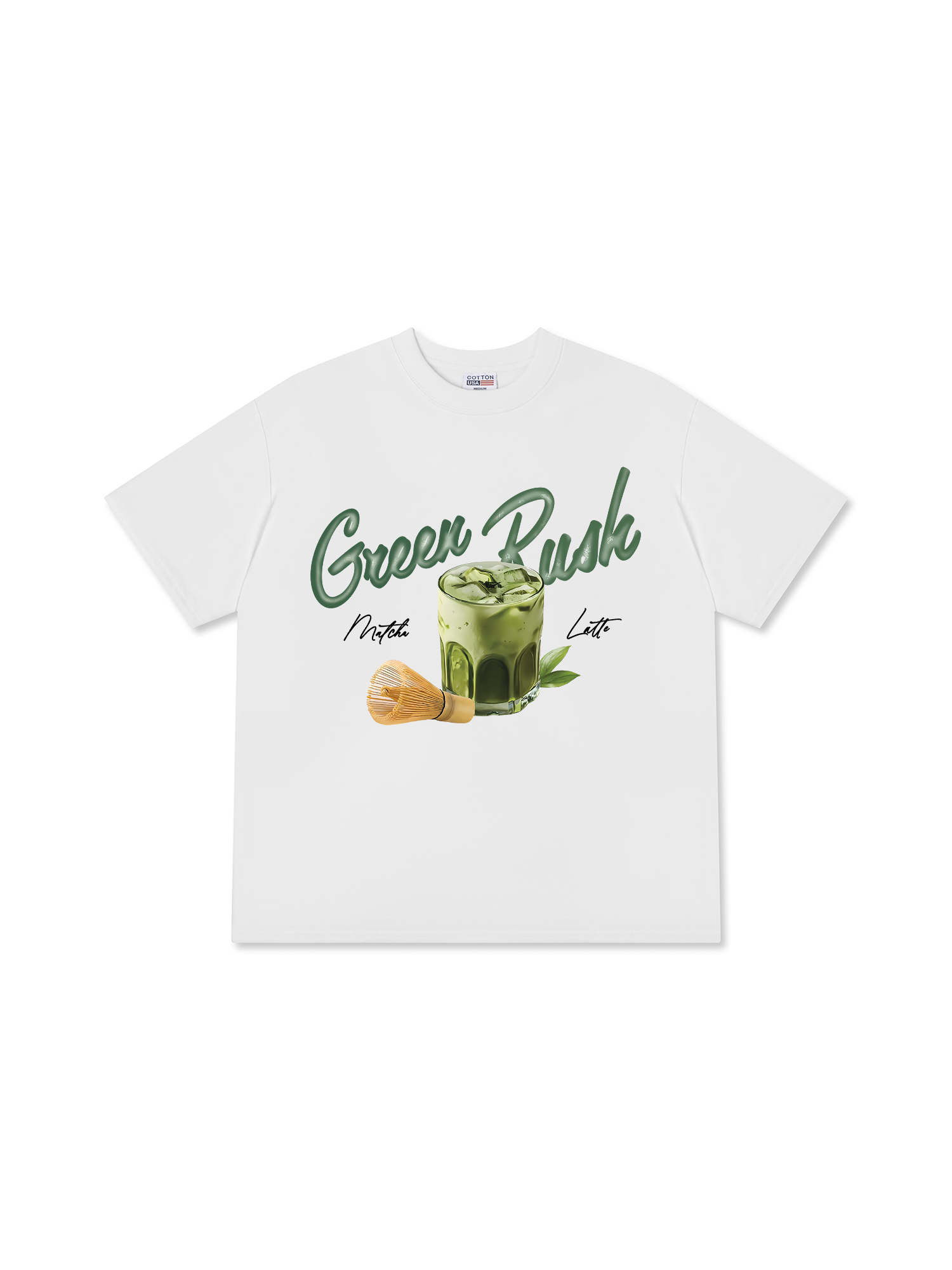 Áo Thun Relaxed Fit Daily Cup Green Rush