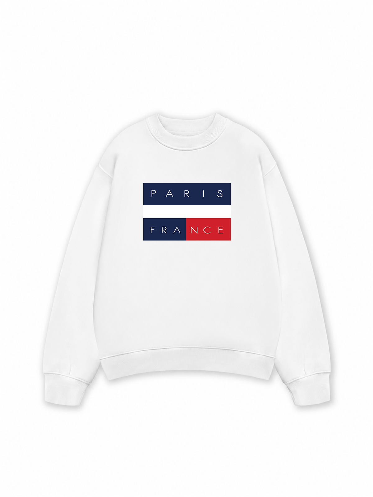 Áo Sweater Nỉ Hai Da Paris France Flag