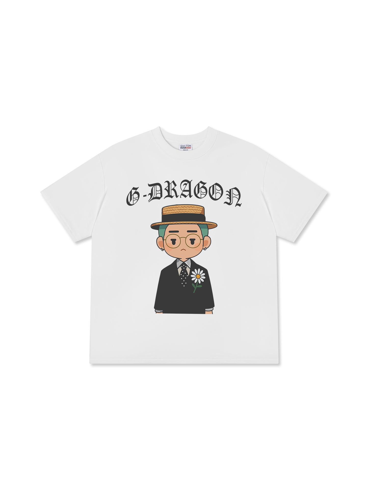 Áo Thun Relaxed Fit Idols Cartoon GD Peace Minusone