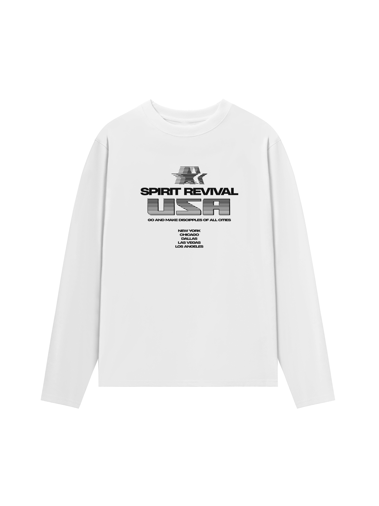 Áo Thun Dài Tay USA Spirit Revival