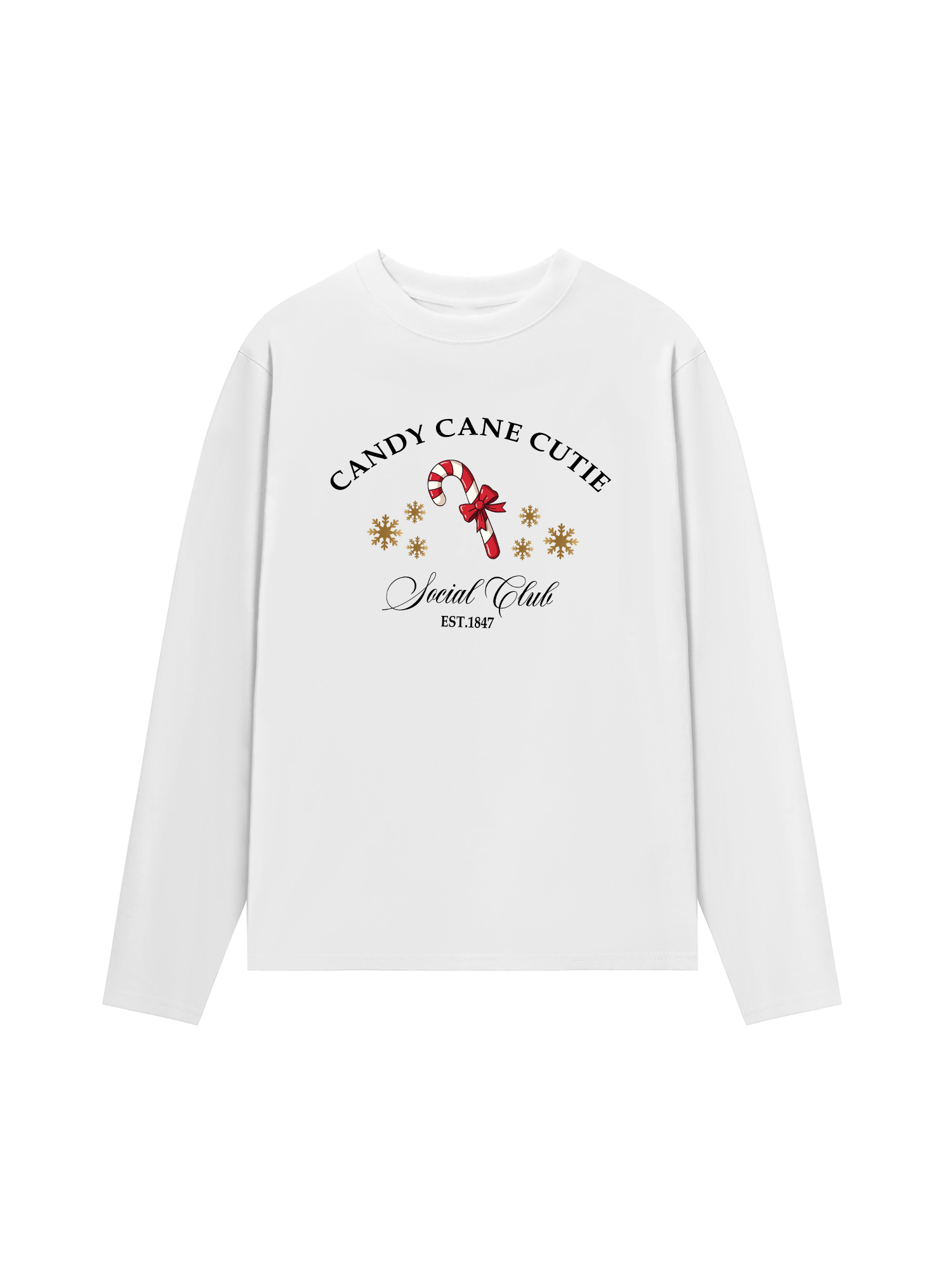 Áo Thun Dài Tay Candy Cane Cutie