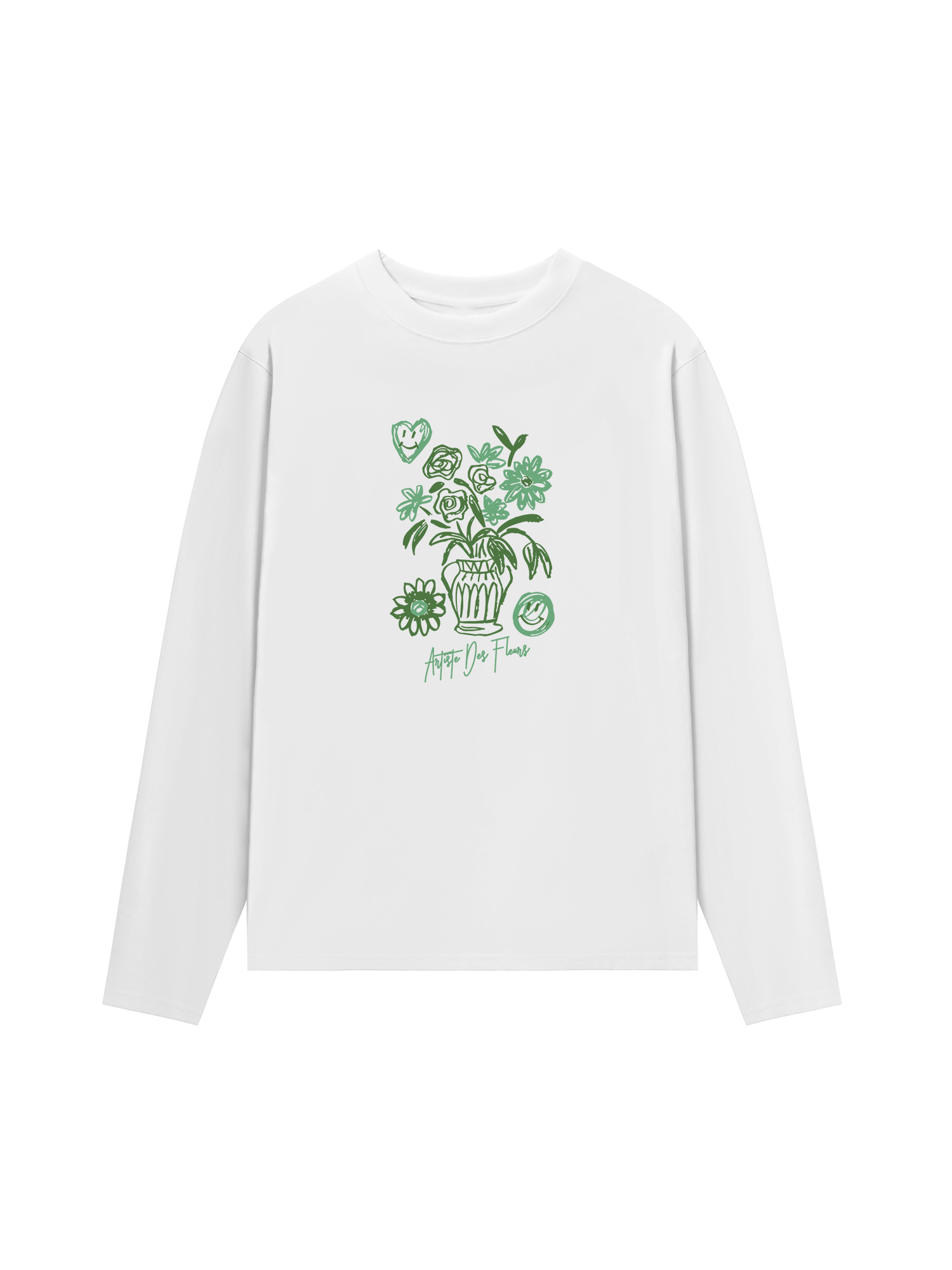 Áo Thun Dài Tay Floral Artiste Des Fleurs