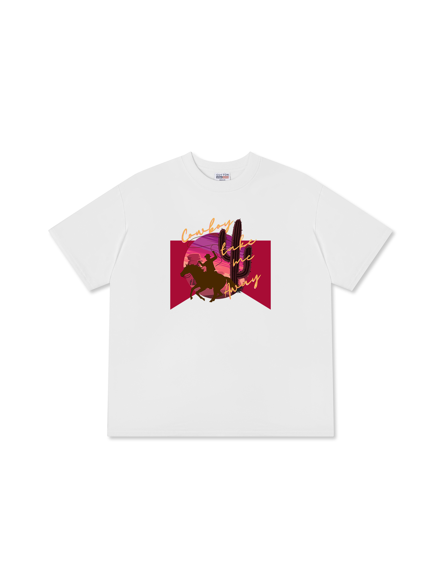 Áo Thun Relaxed Fit Marlboro Cowboy Take Me Away