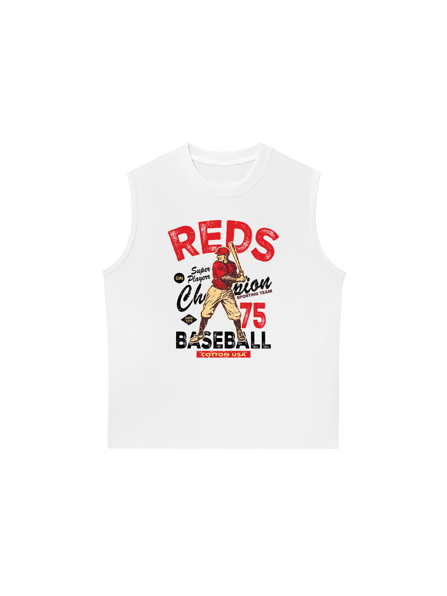 Áo Ba Lỗ Relaxed Fit Baseball Super Player