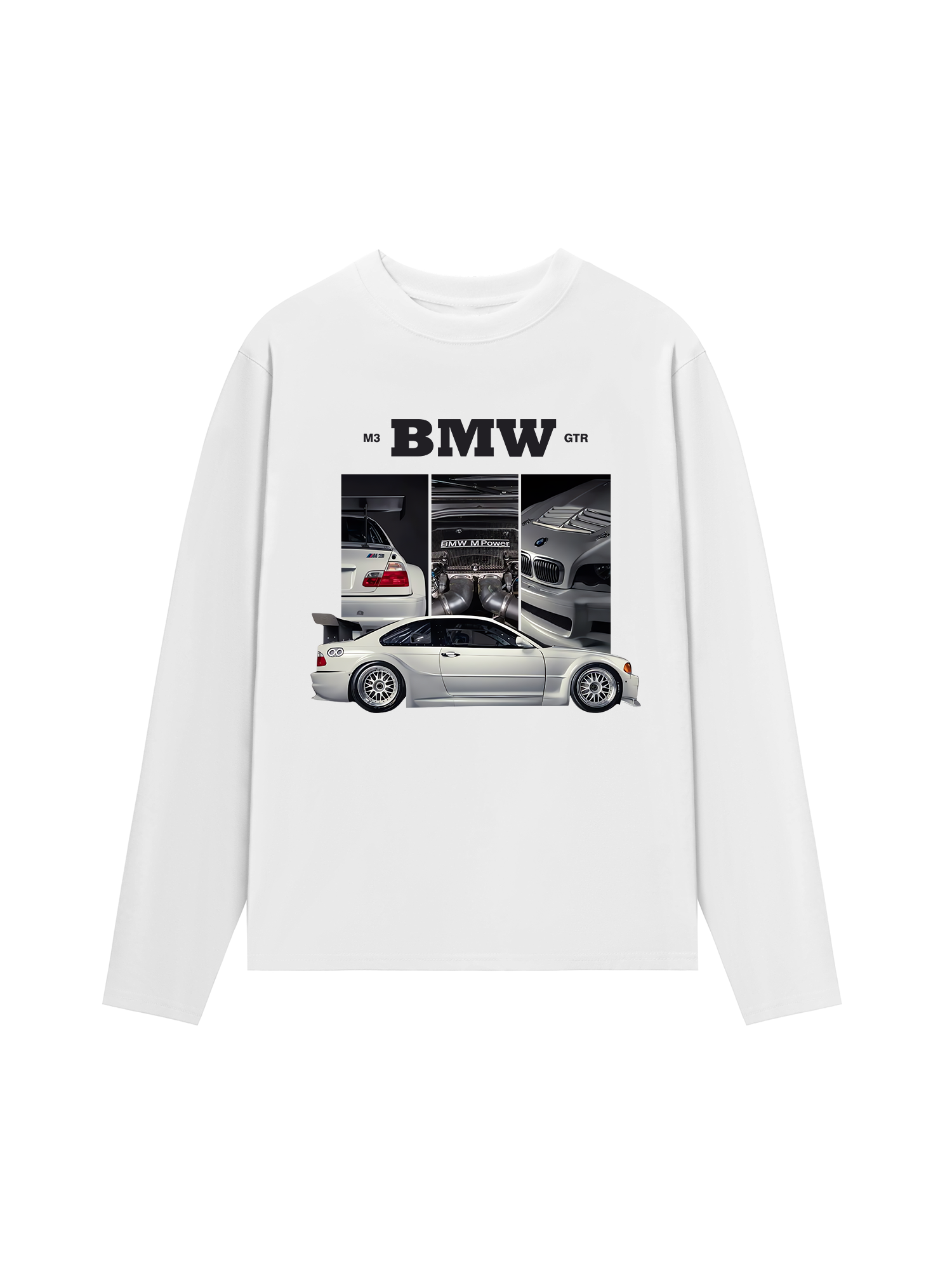 Áo Thun Dài Tay BMW M3 GTR Silver