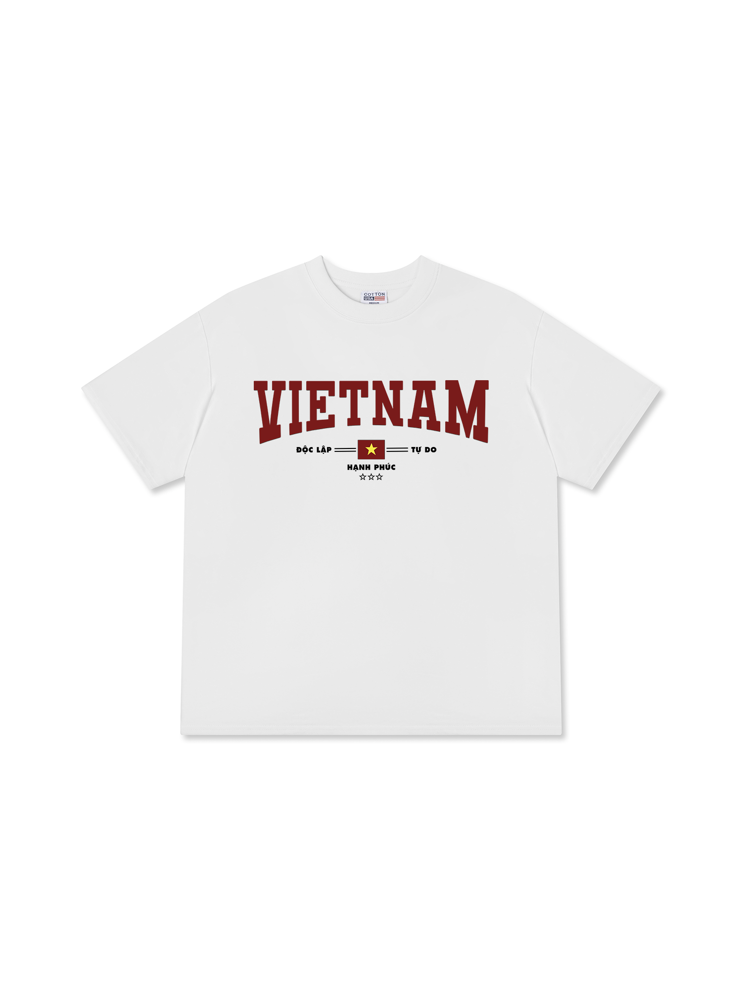 Áo Thun Relaxed Fit Việt Nam Độc lập - Tự Do - Hạnh Phúc 3