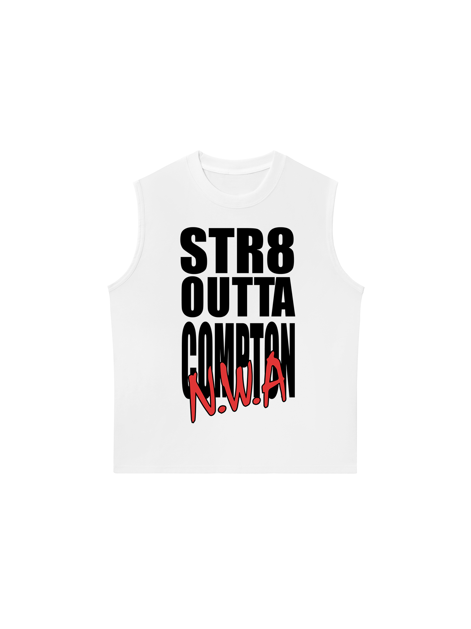 Áo Ba Lỗ Relaxed Fit Rapper NWA Straight Outta Compton Typo