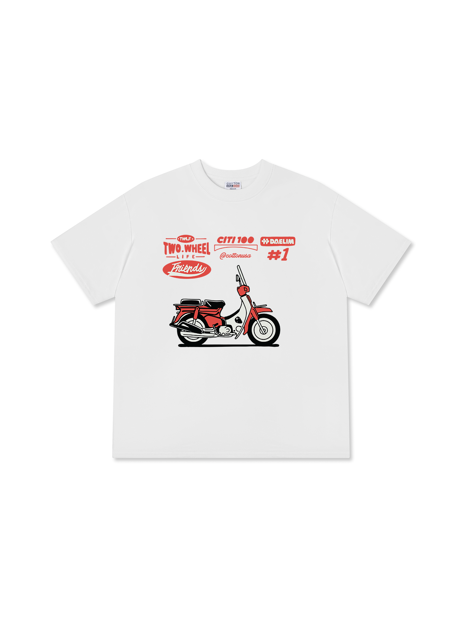 Áo Thun Relaxed Fit Motorbike Citi 100 DAELIM