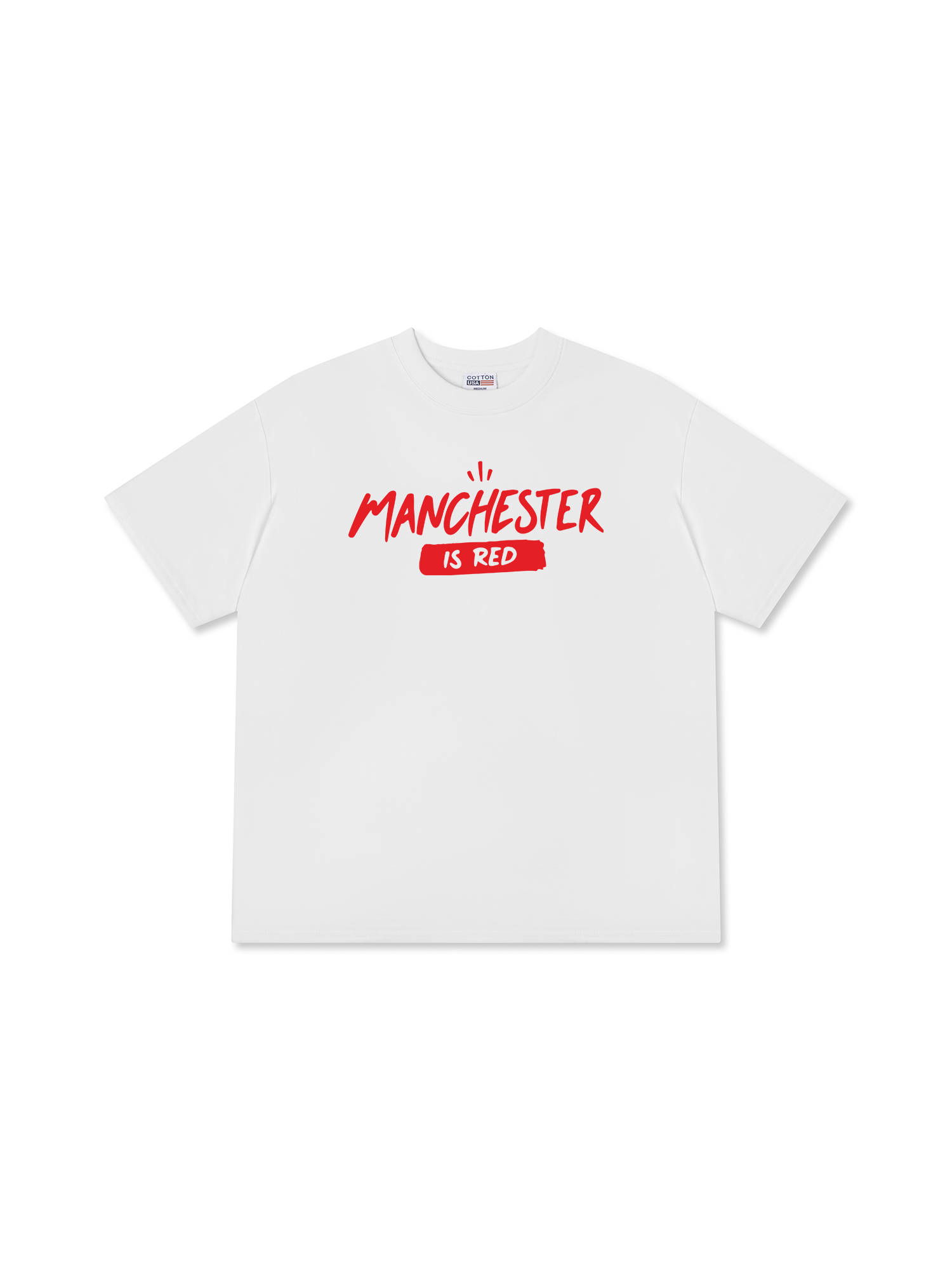 Áo Thun Relaxed Fit Soccer Manchester Is Red