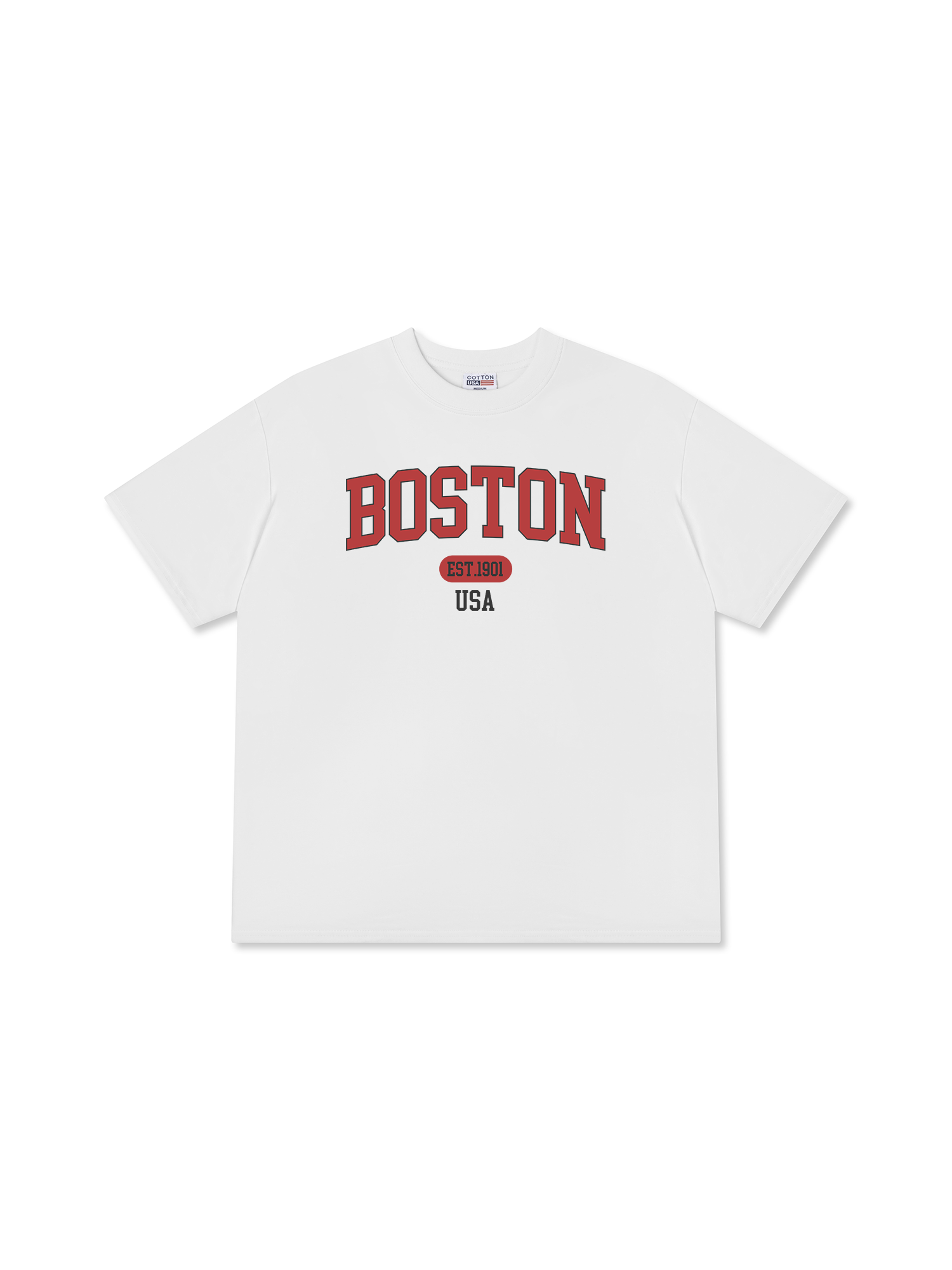 Áo Thun Relaxed Fit Baseball Collage Boston