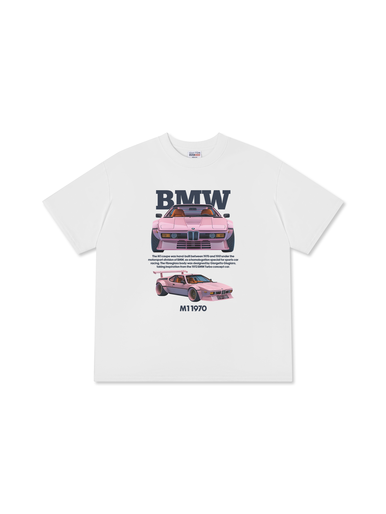 Áo Thun Relaxed Fit BMW M1 Pink