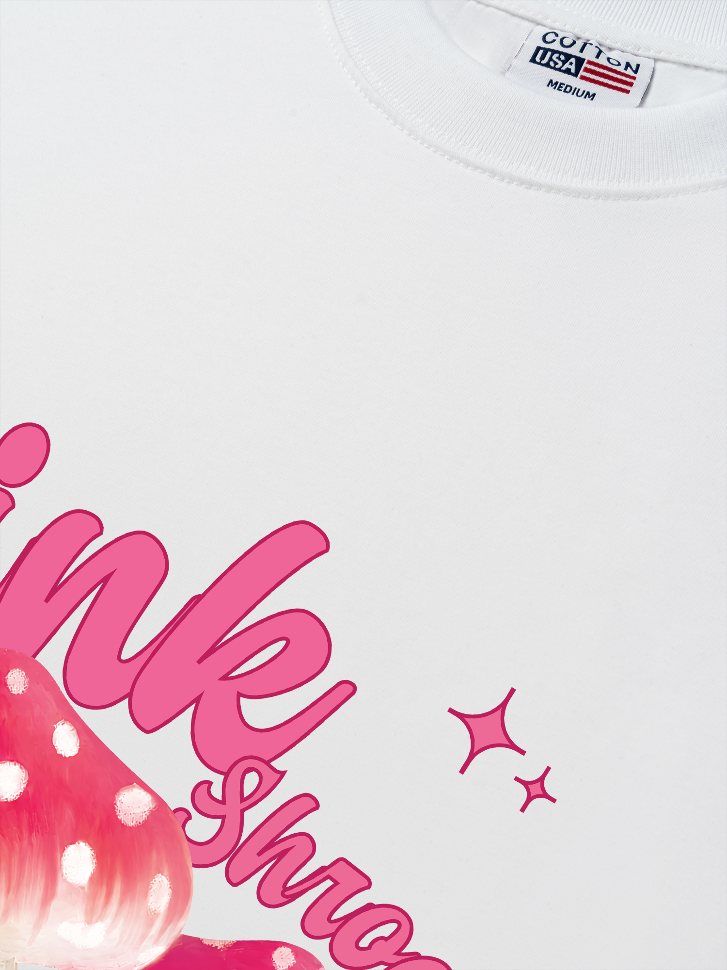 Áo Thun Relaxed Fit Tropical Pink Shrooms