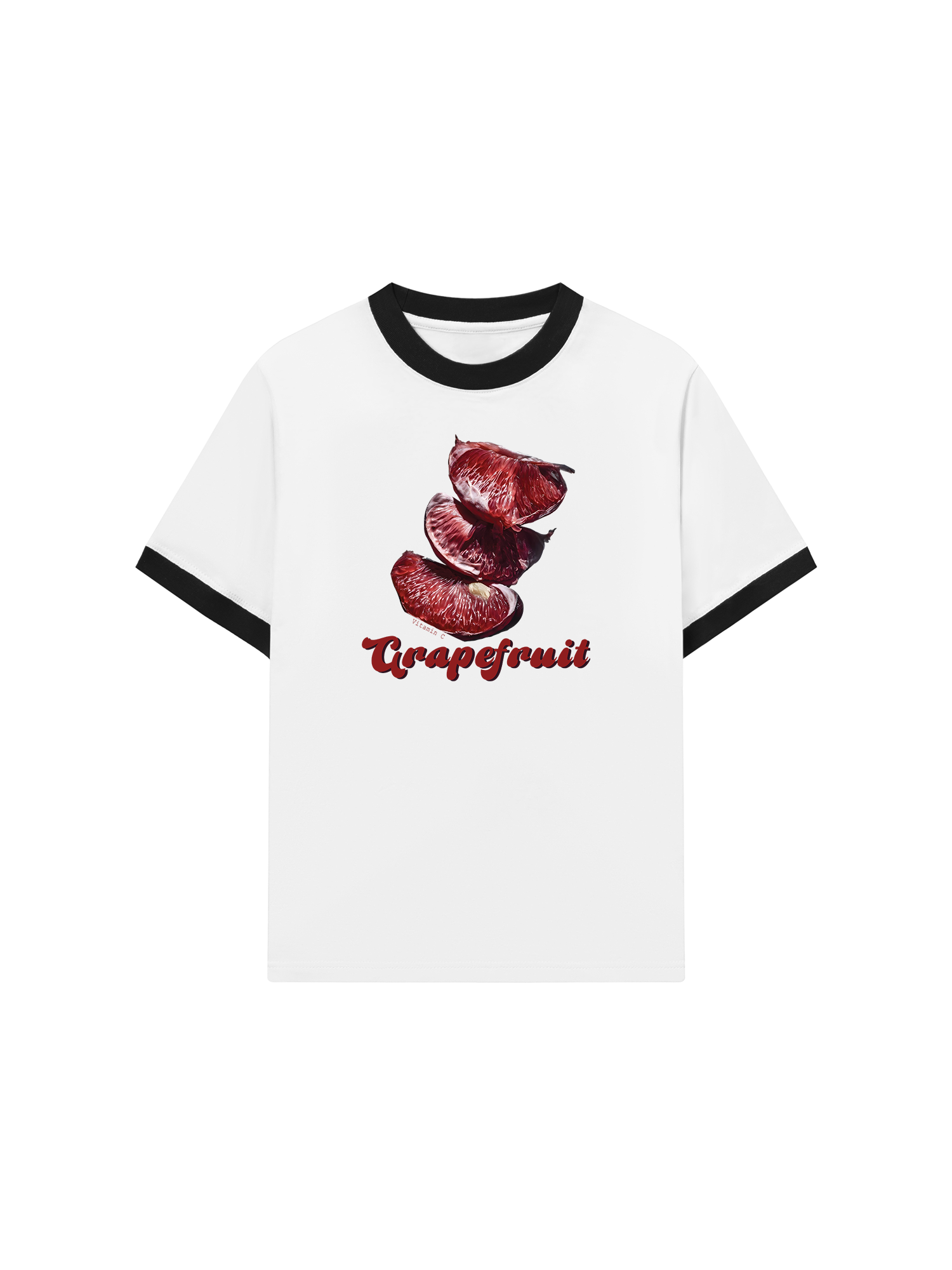 Áo Thun Ringer Relaxed Fit Tropical Grapefruit