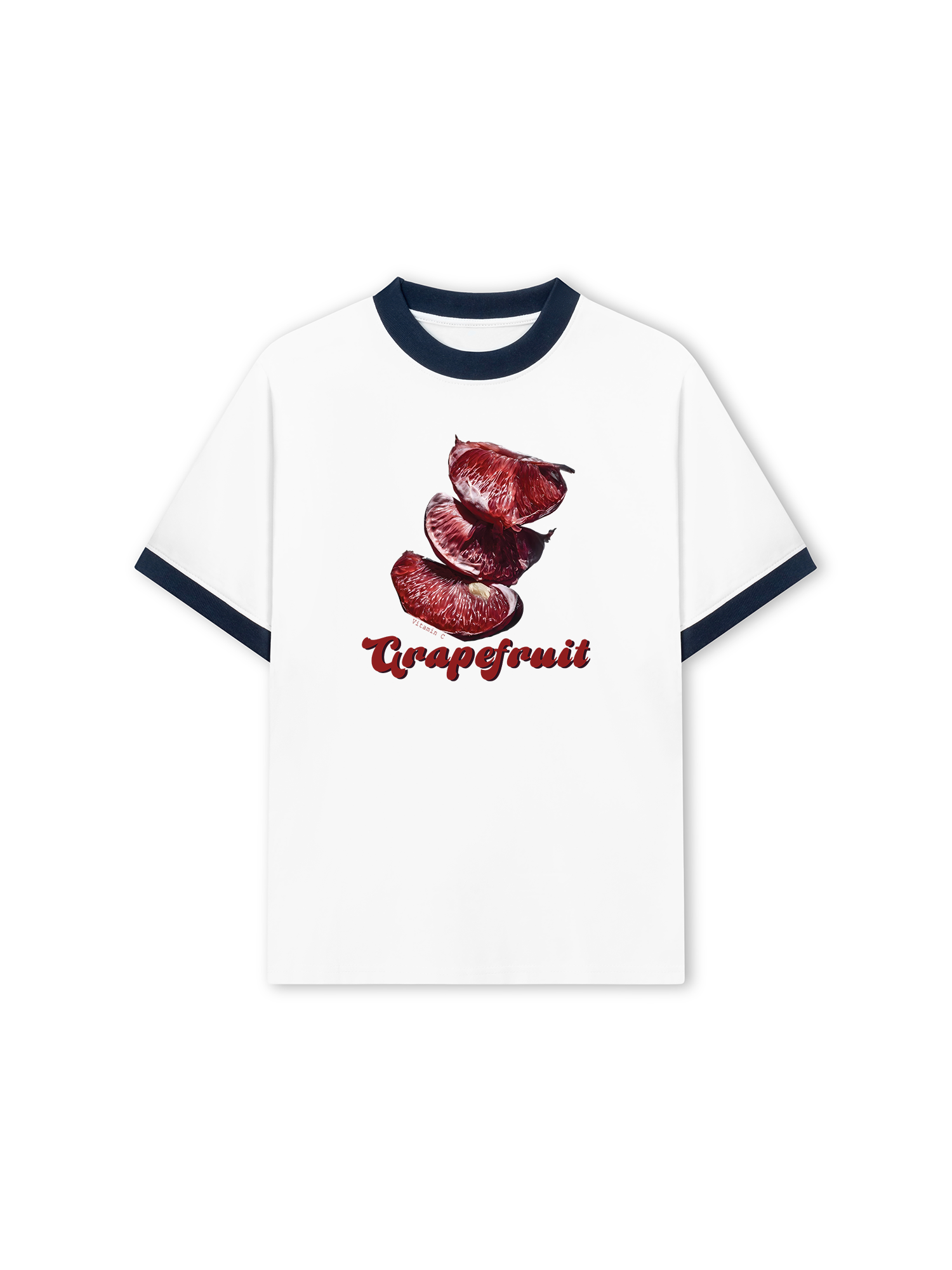 Áo Thun Ringer Relaxed Fit Tropical Grapefruit