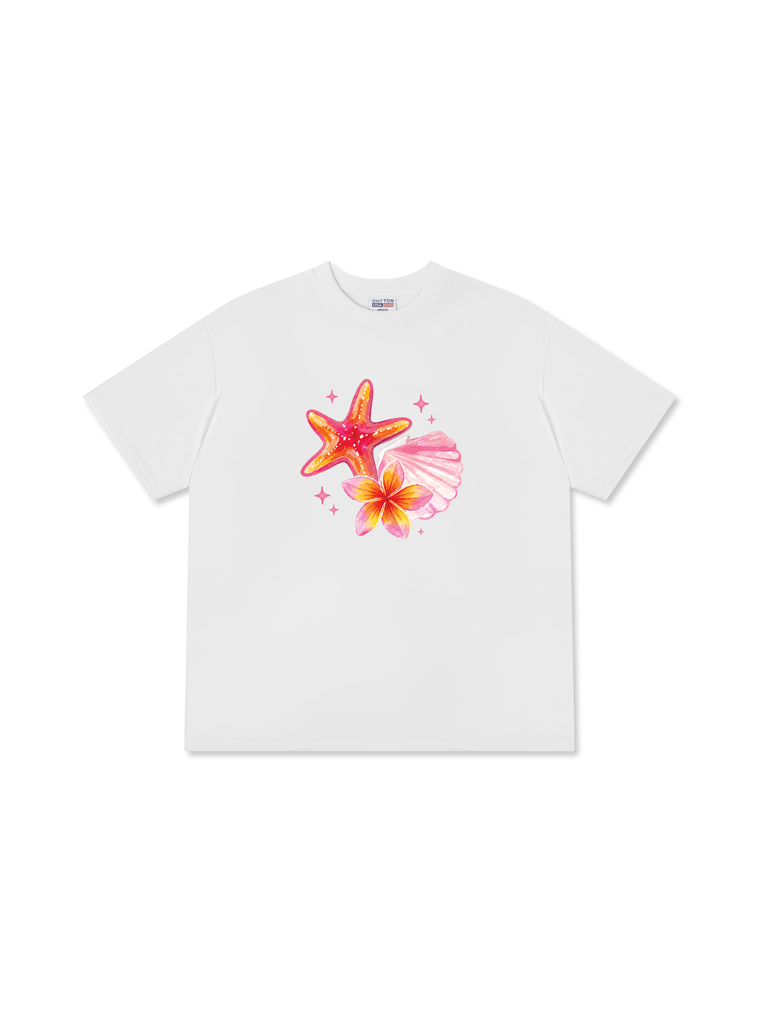 Áo Thun Relaxed Fit Tropical Ocean Bloom Party