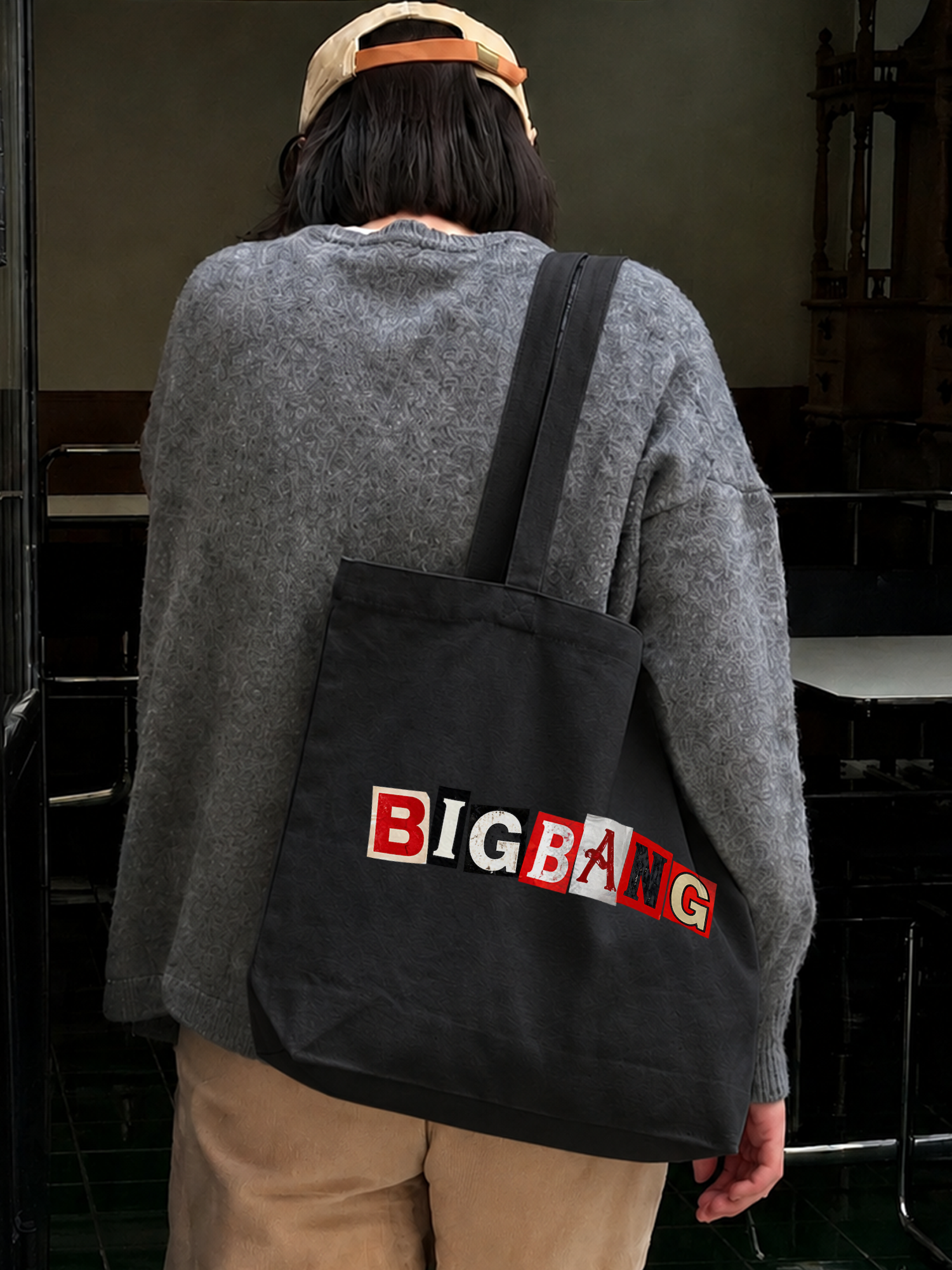 Túi Tote Idol Big Bang Futuristic Chrome Graphic