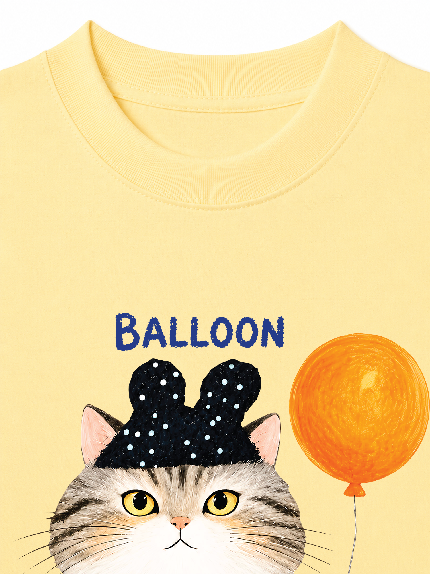 Áo Thun Relaxed Fit Soft Paw Meaw With Balloon