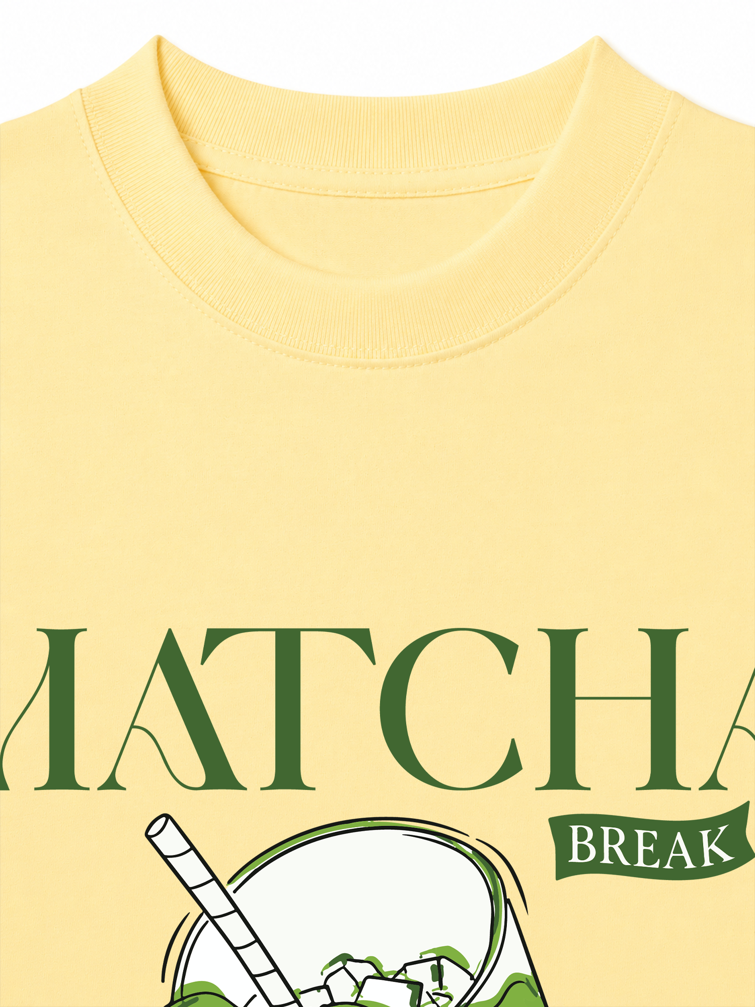 Áo Thun Relaxed Fit Daily Cup Matcha Đá Xay