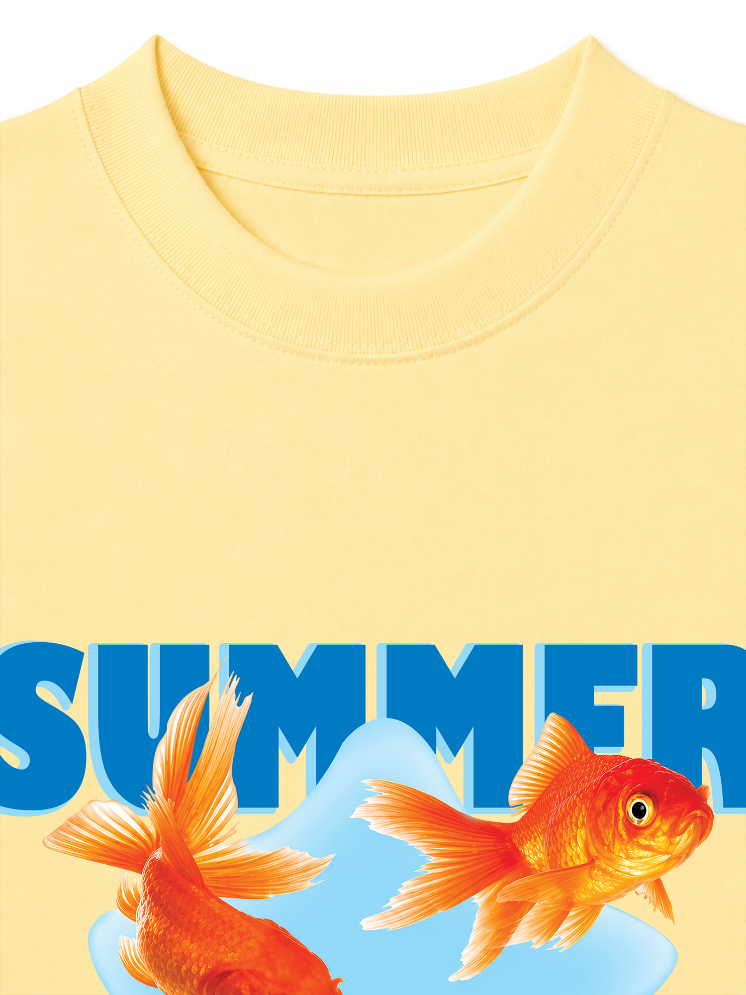 Áo Thun Relaxed Fit Tshirt Tshirt Tropical Summer Goldfish