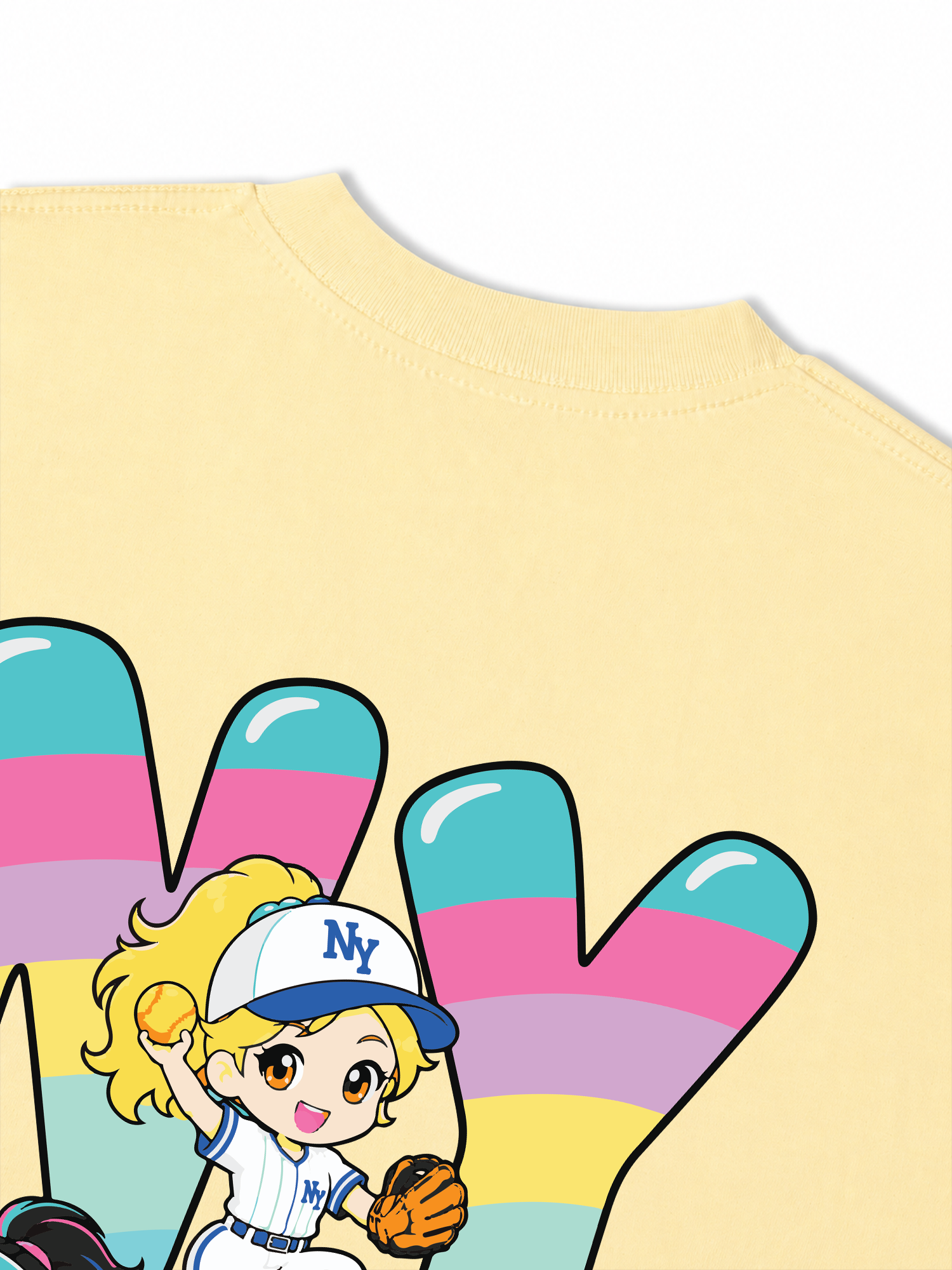 Áo Thun Relaxed Fit Baseball Dream Girls NY