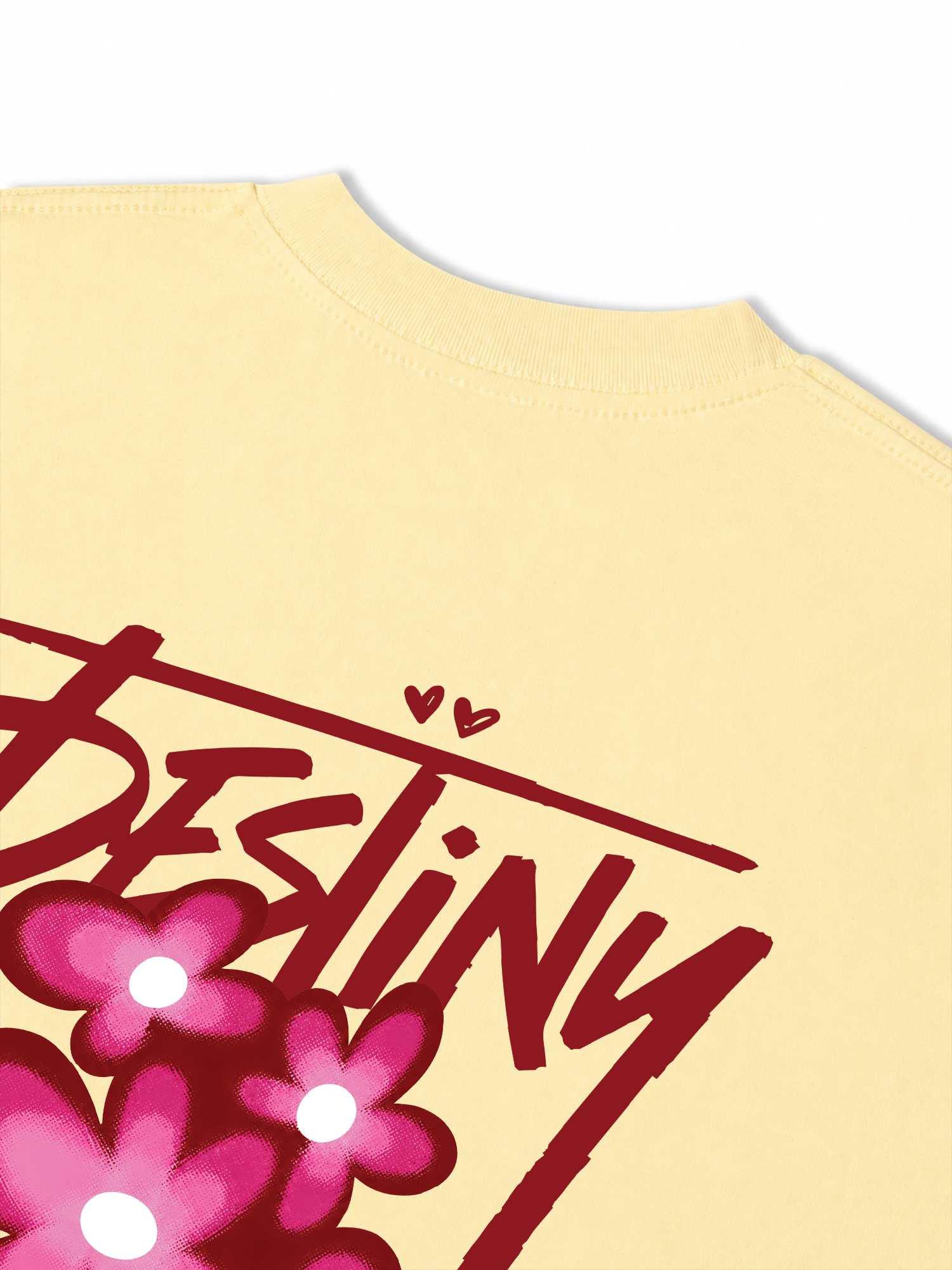 Áo Thun Relaxed Fit Destiny Pink Flower