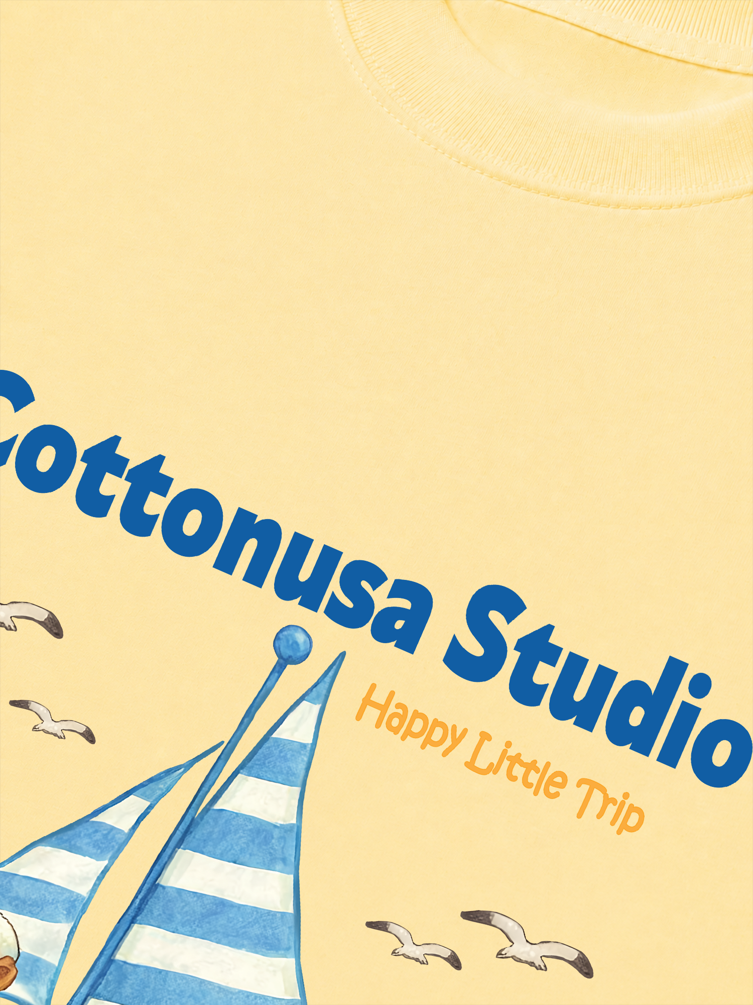 Áo Thun Relaxed Fit Tropical Happy Little Trip
