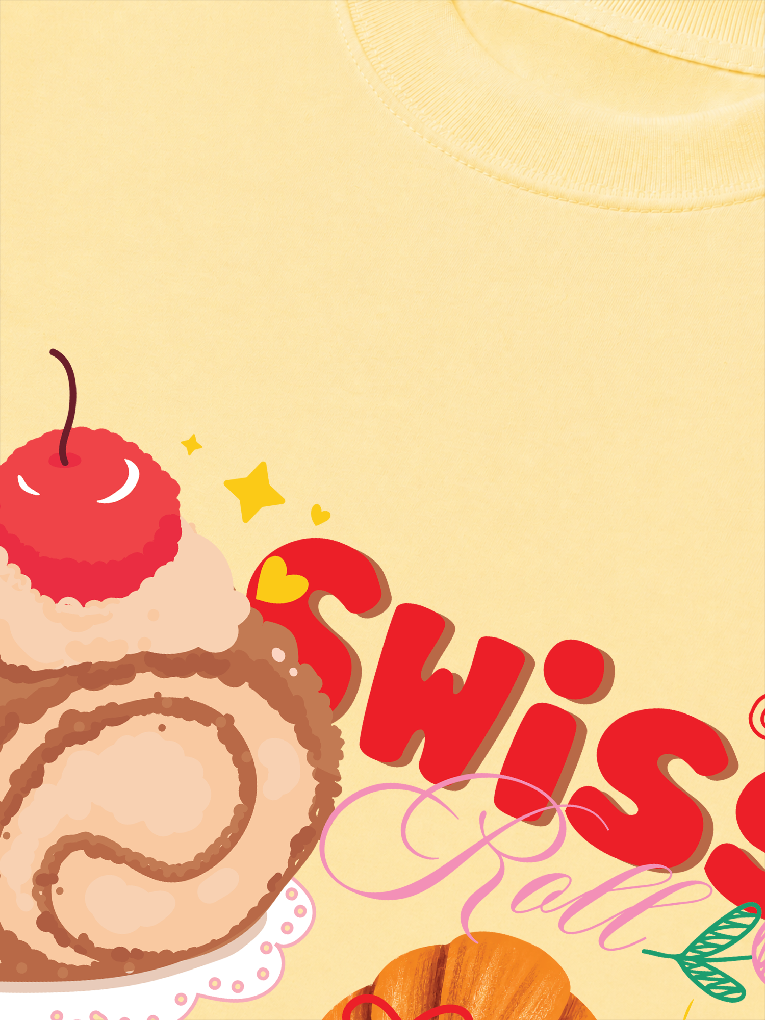 Áo Thun Relaxed Fit Swiss Roll
