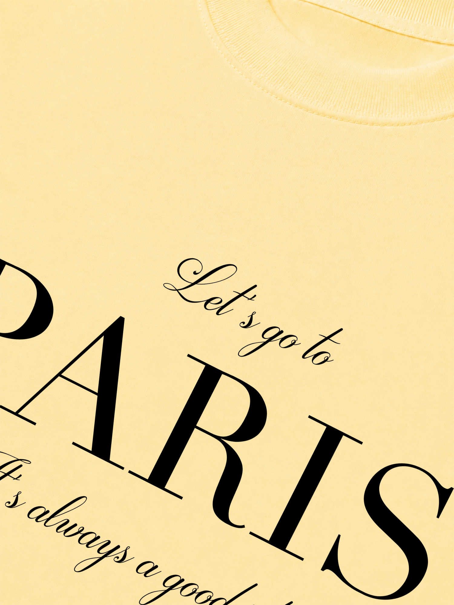 Áo Thun Relaxed Fit City Let's go to Paris