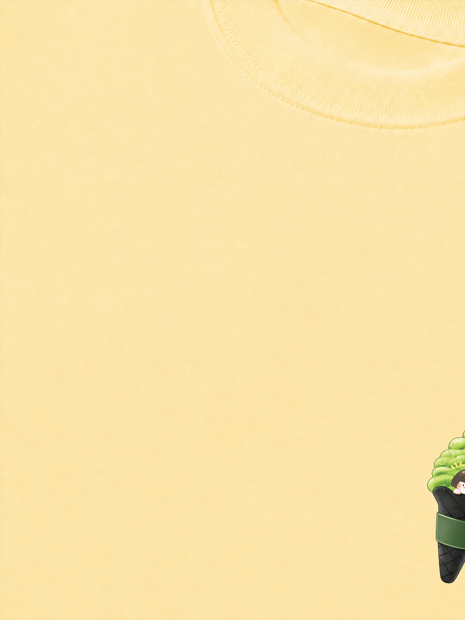 Áo Thun Relaxed Fit Daily Cup Matcha Cream