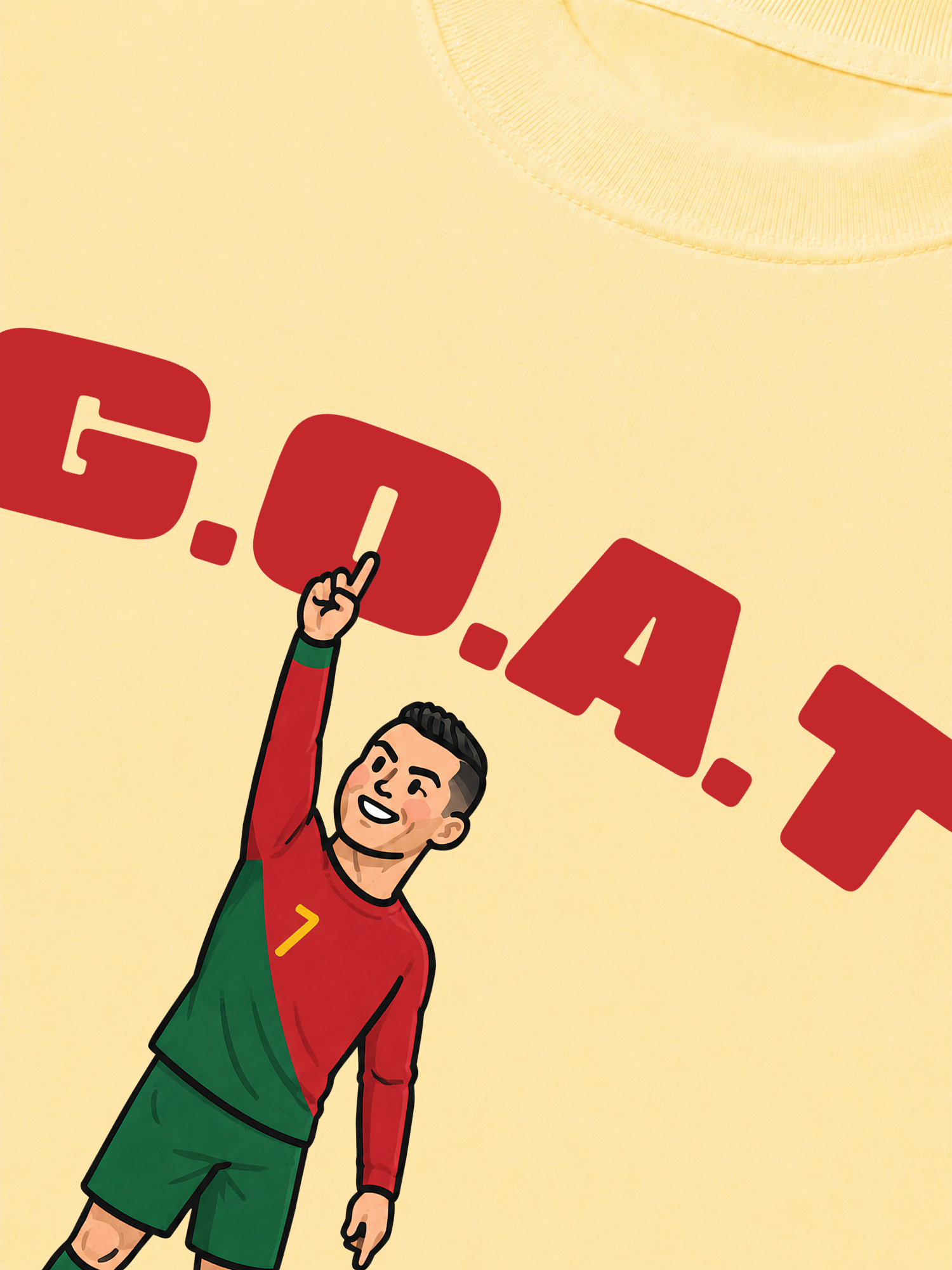 Áo Thun Relaxed Fit Soccer 7 G.O.A.T