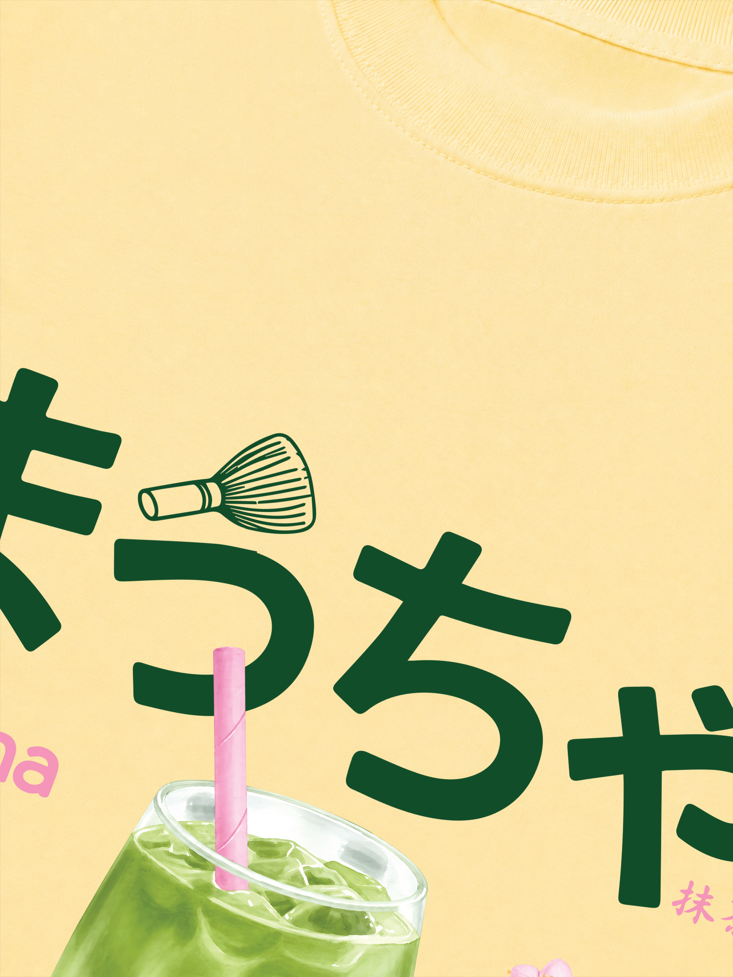 Áo Thun Relaxed Fit Daily Cup Matcha And Flower