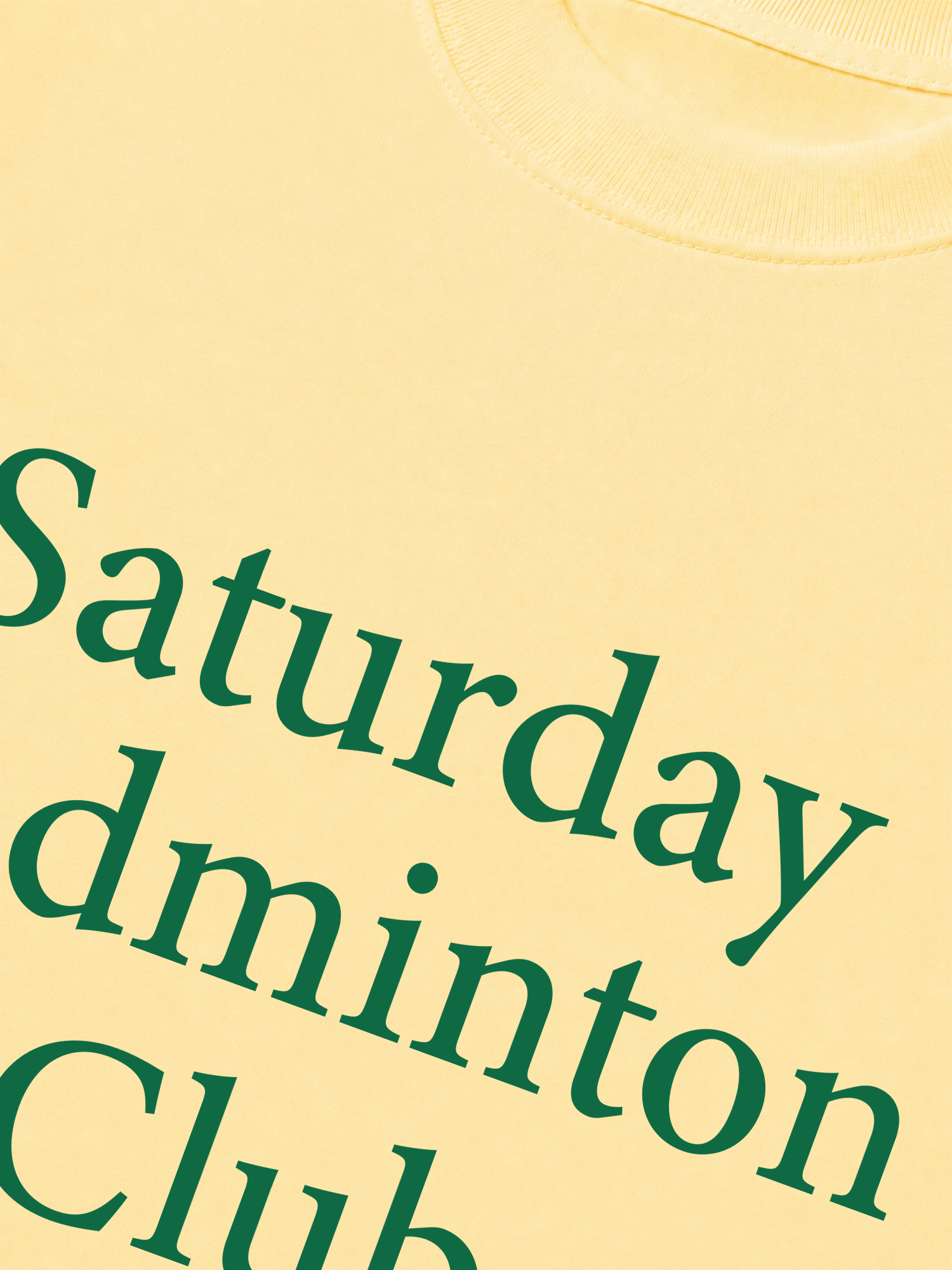 Áo Thun Relaxed Fit Saturday Badminton Club