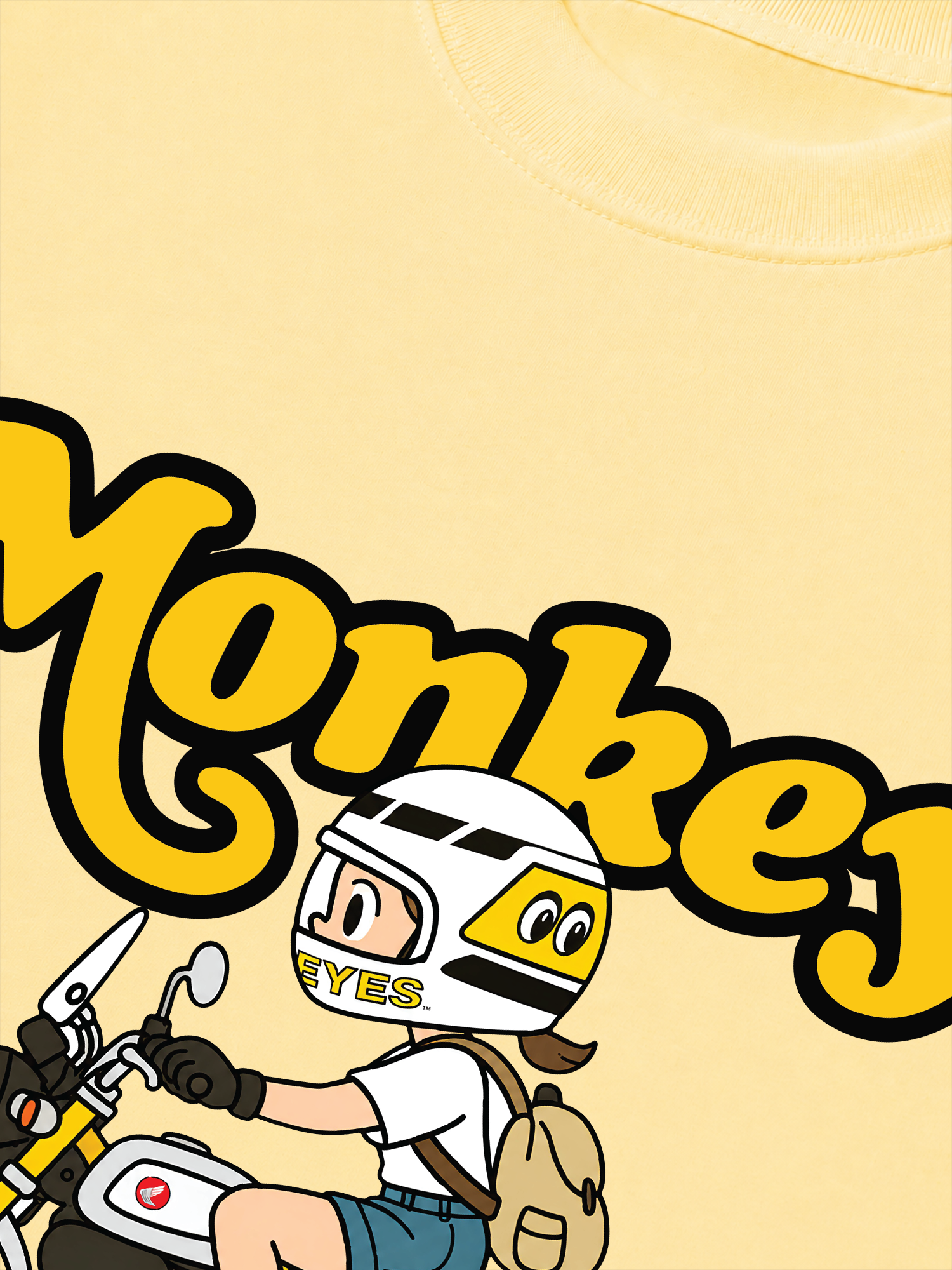Áo Thun Relaxed Fit Motobike Monkey