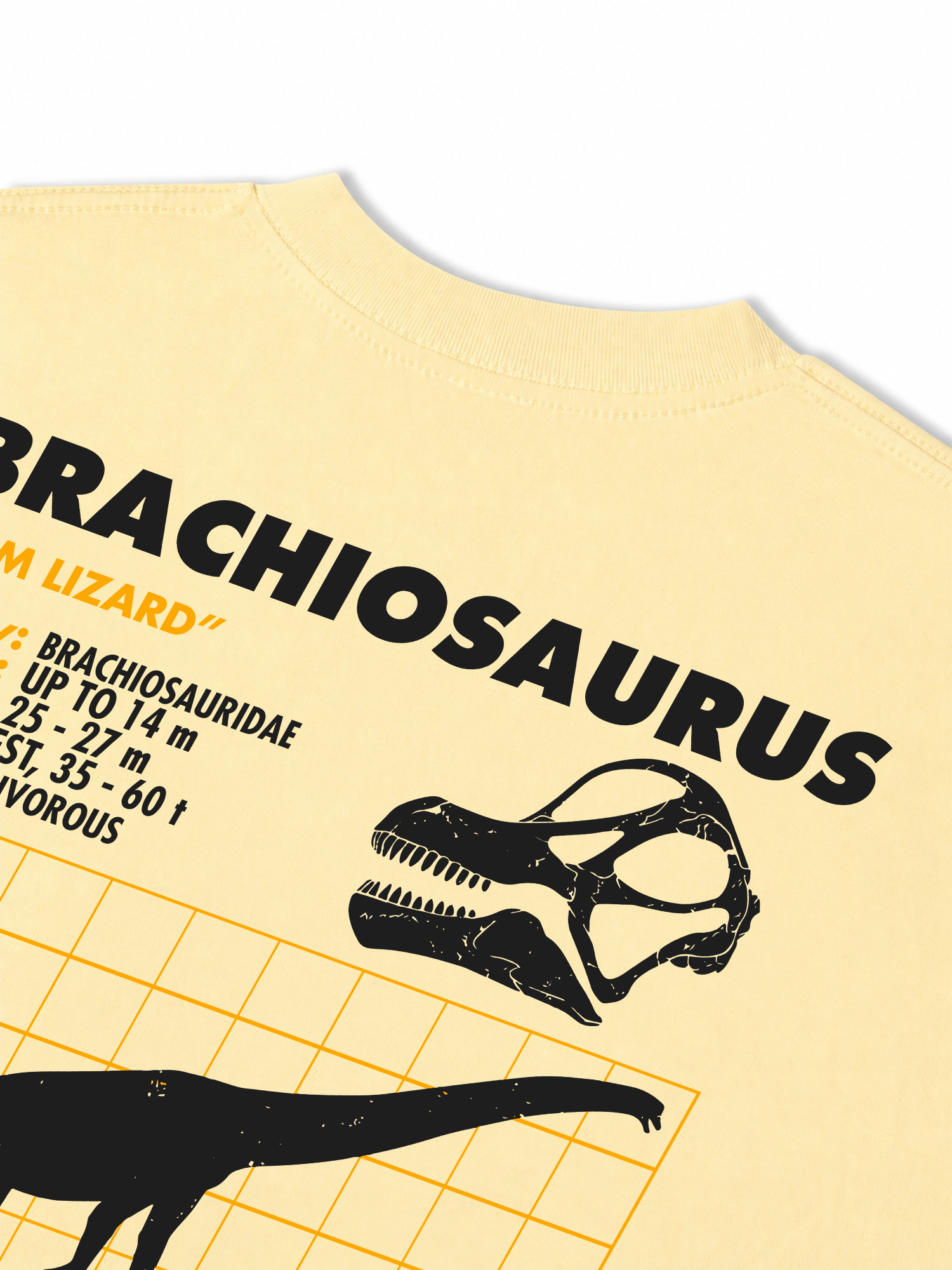 Áo Thun Relaxed Fit Analysis Table Brachiosaurus