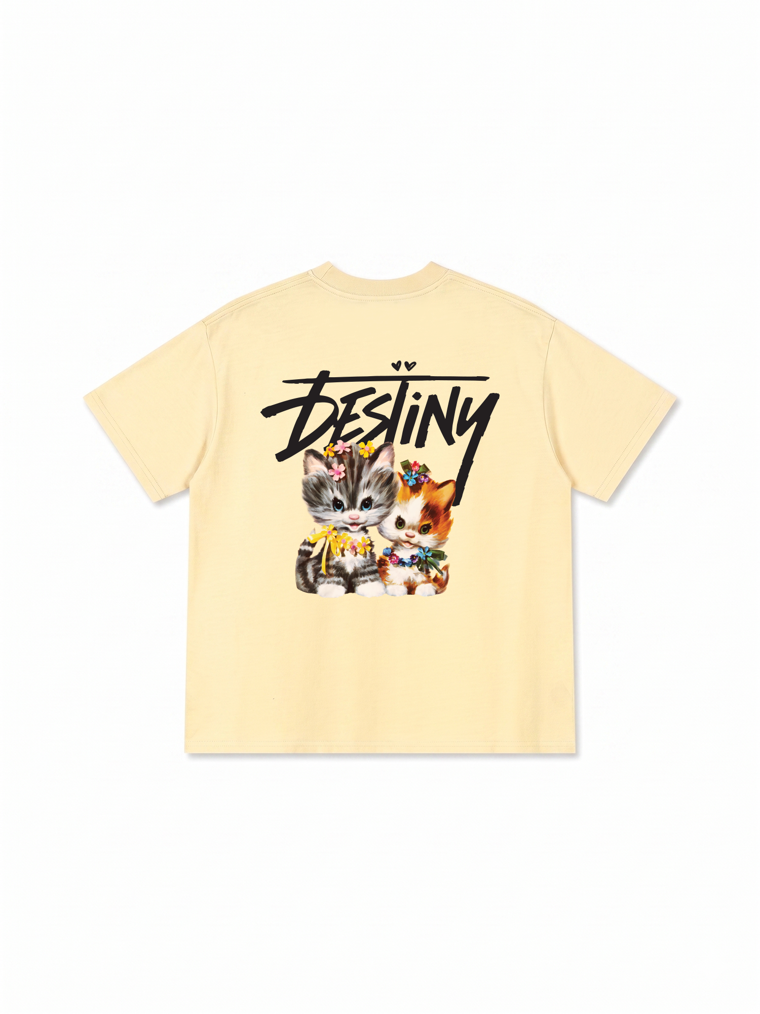 Áo Thun Relaxed Fit Destiny Love Cats