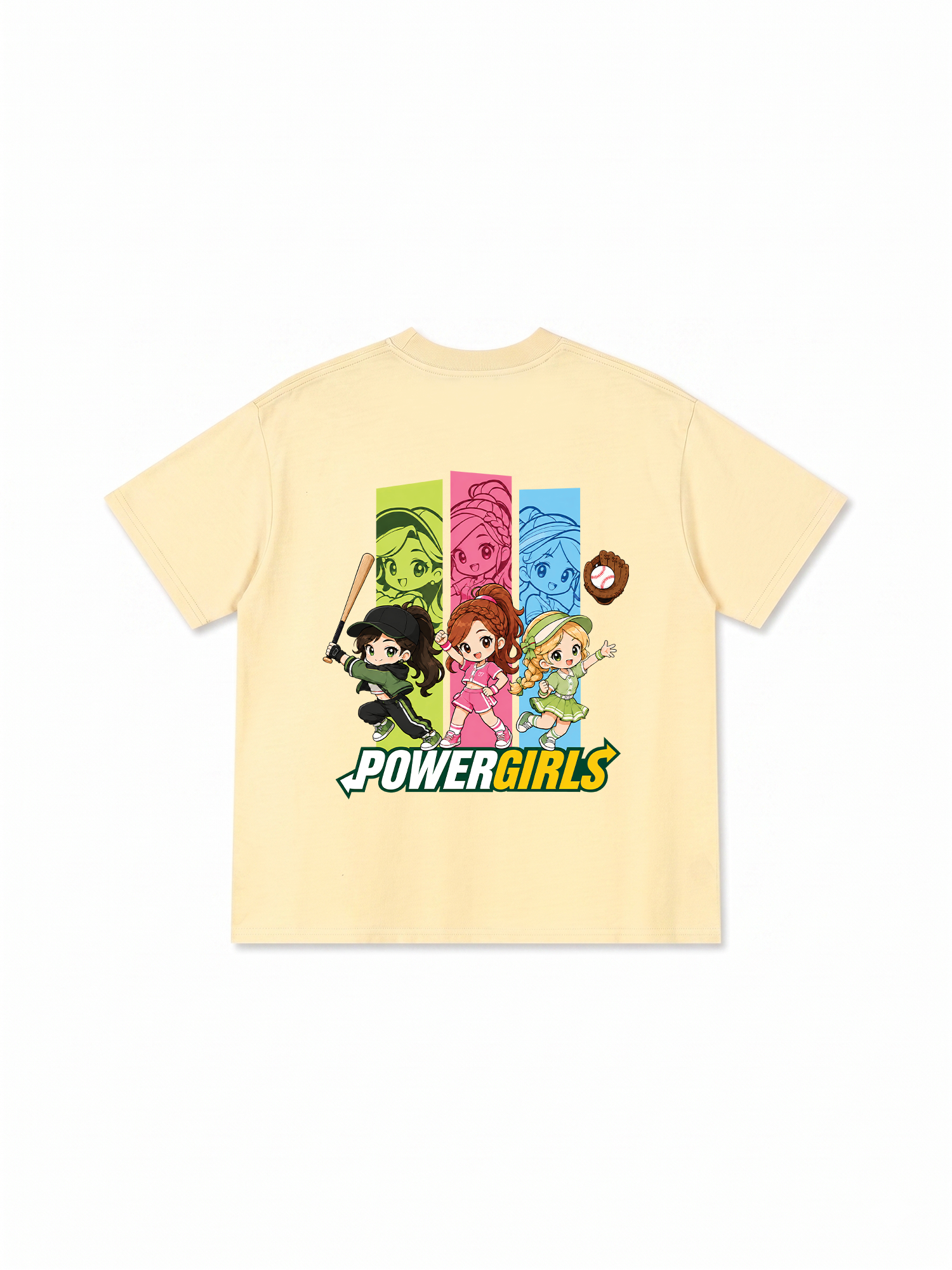 Áo Thun Relaxed Fit Baseball PowerGirl 3