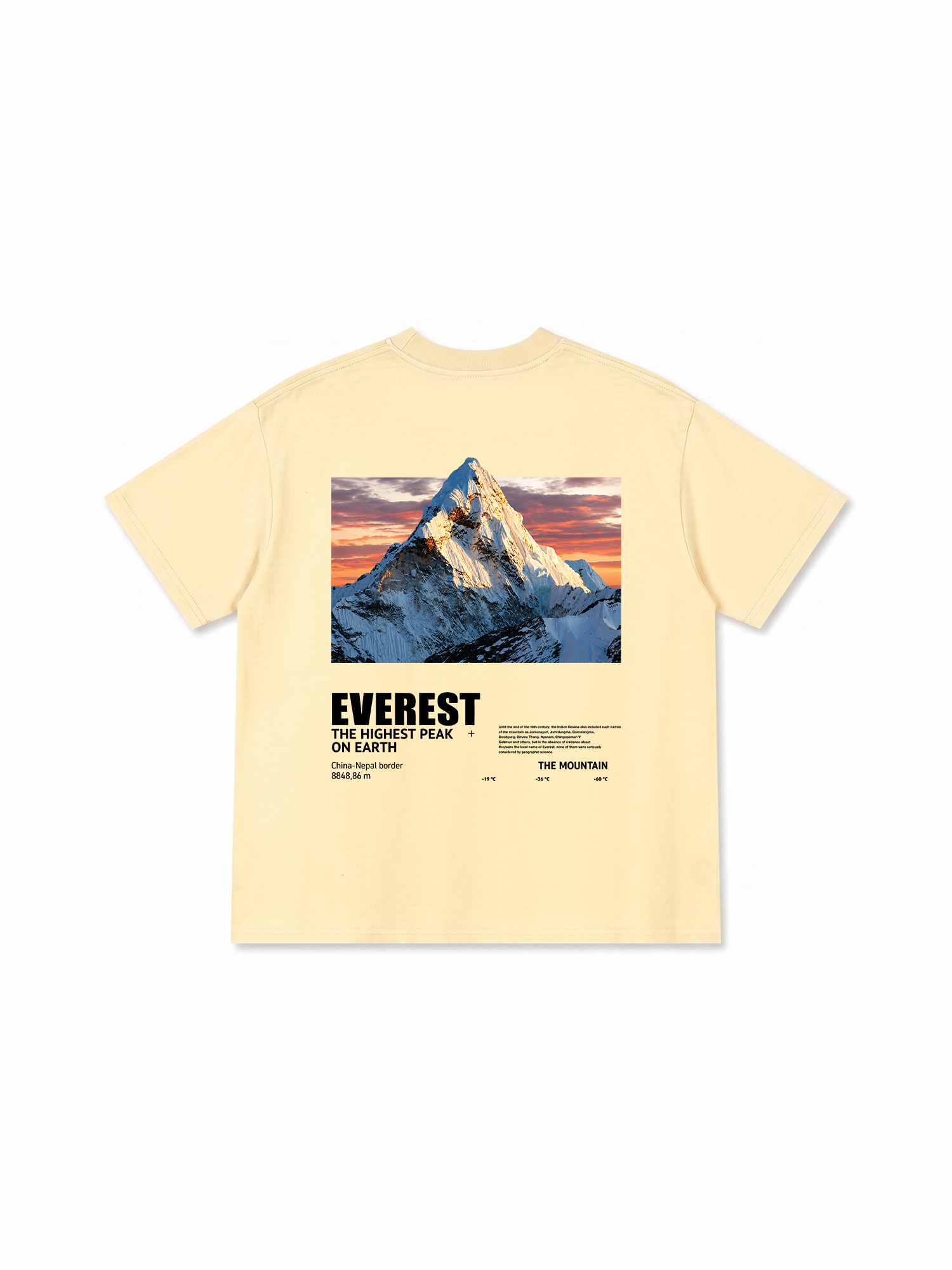 Áo Thun Relaxed Fit Adventure Everest The Highest Peak On Earth