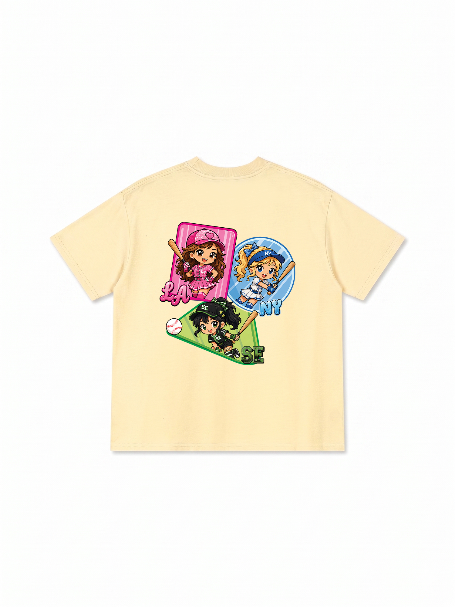Áo Thun Relaxed Fit Baseball PowerGirl