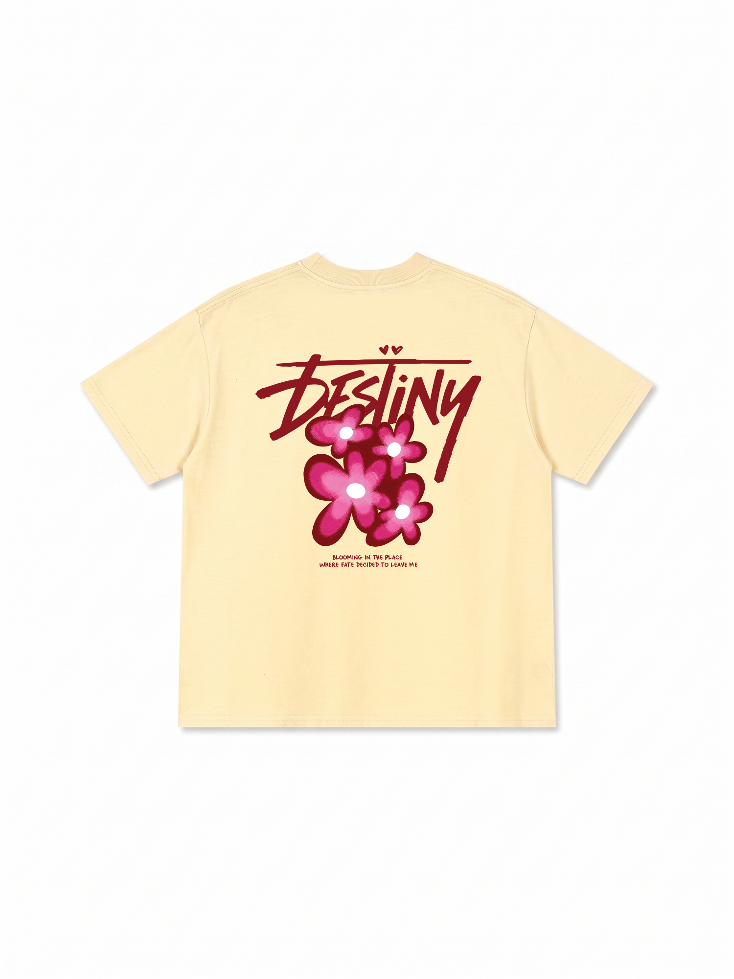 Áo Thun Relaxed Fit Destiny Pink Flower