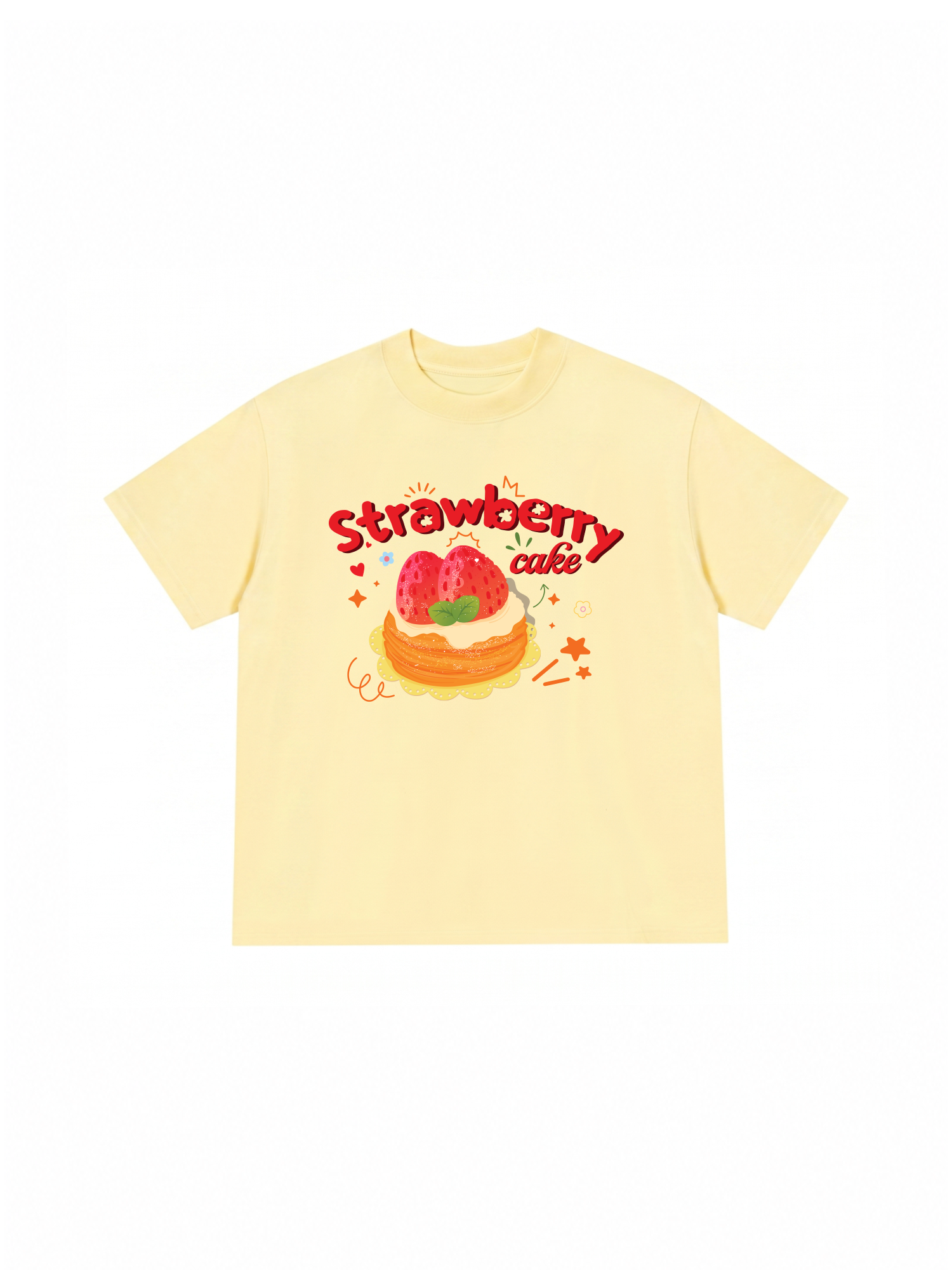 Áo Thun Relaxed Fit Strawberry Cake