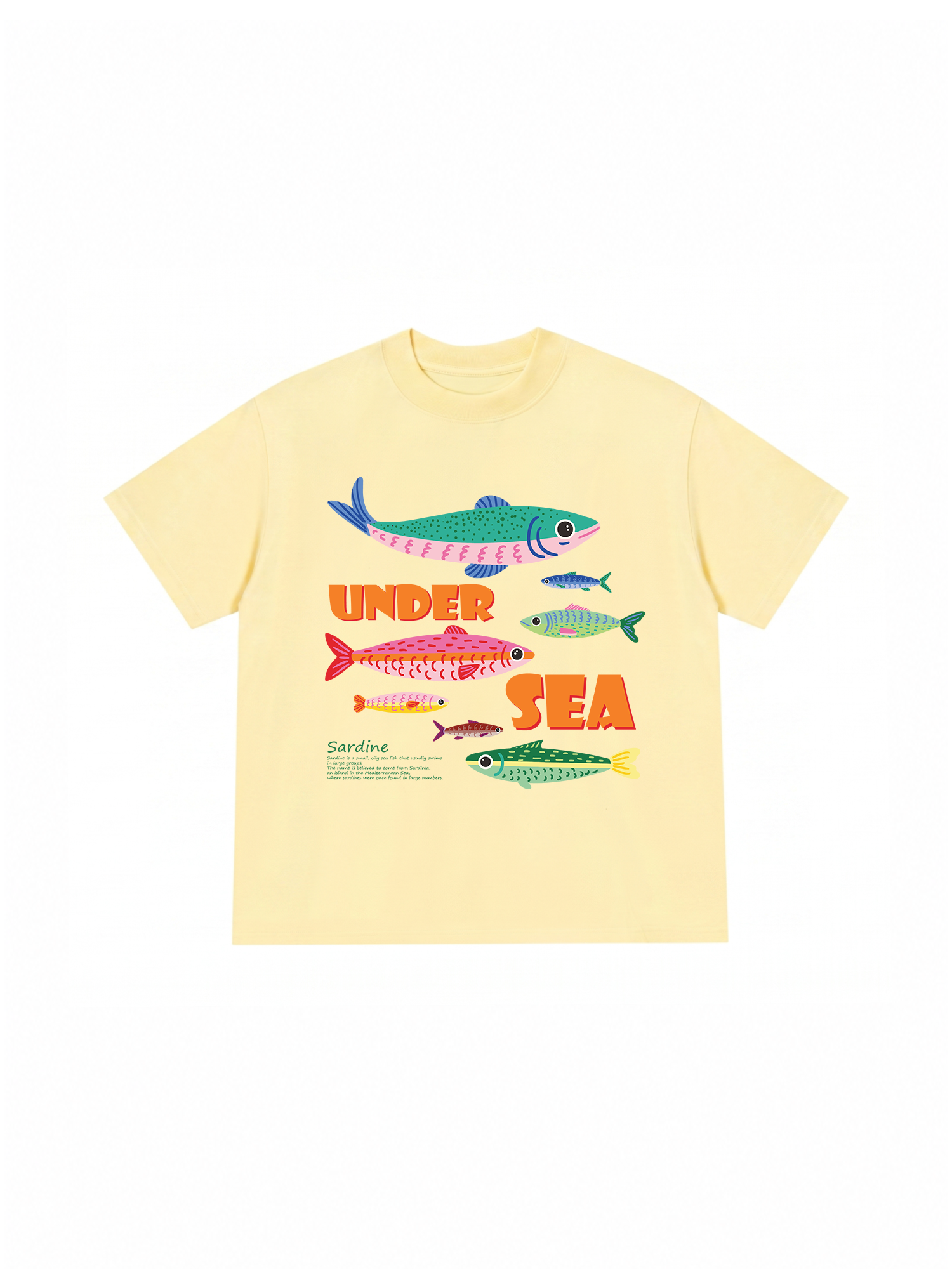 Áo Thun Relaxed Fit Tshirt Tropical Sardine