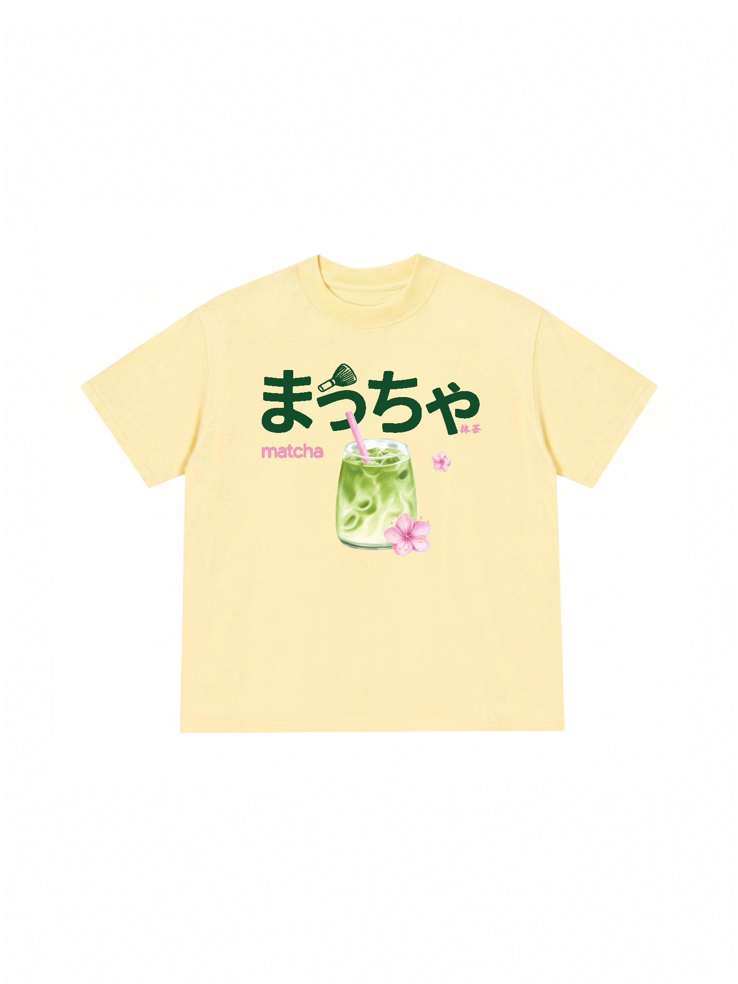 Áo Thun Relaxed Fit Daily Cup Matcha And Flower