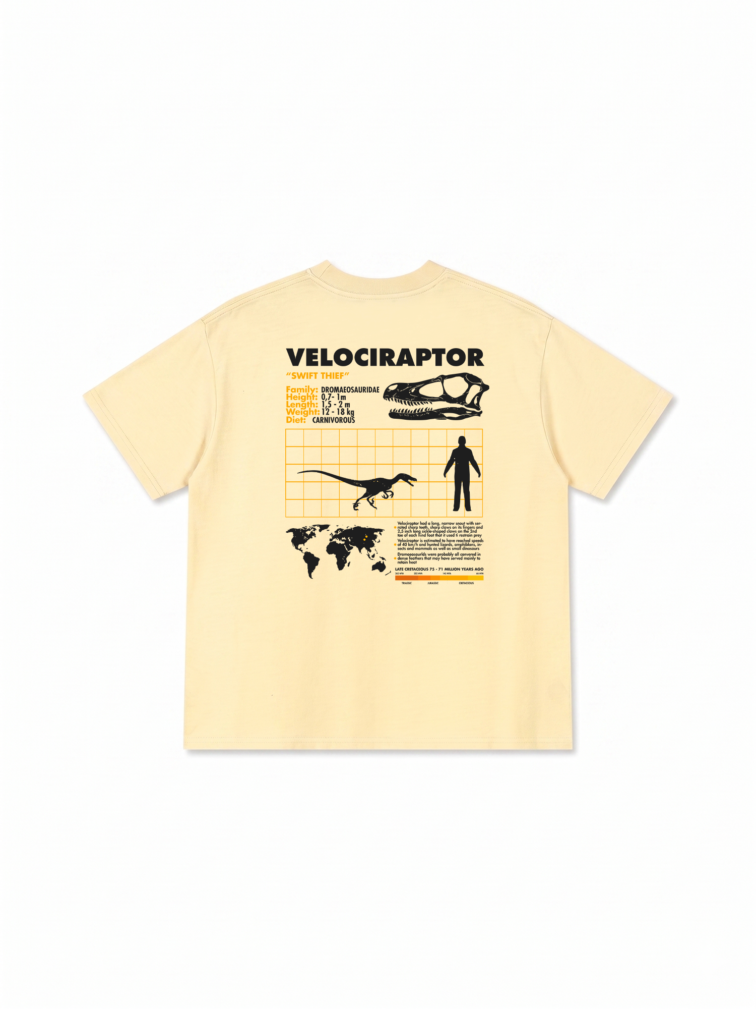 Áo Thun Relaxed Fit Analysis Table Velociraptor