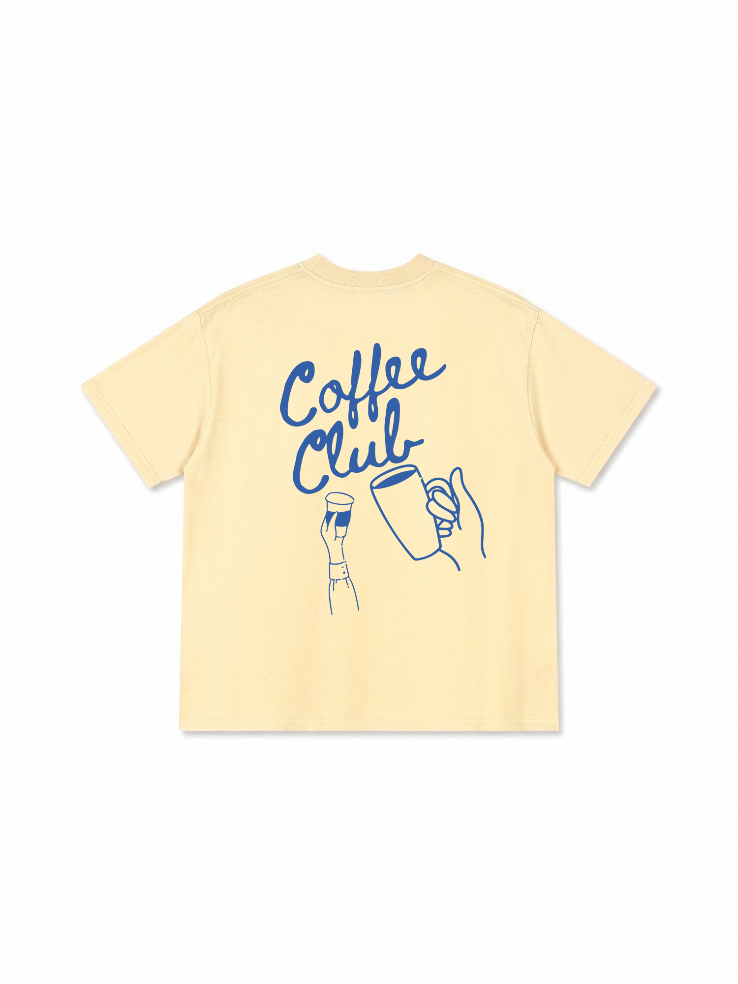 Áo Thun Relaxed Fit Coffee Club Blue