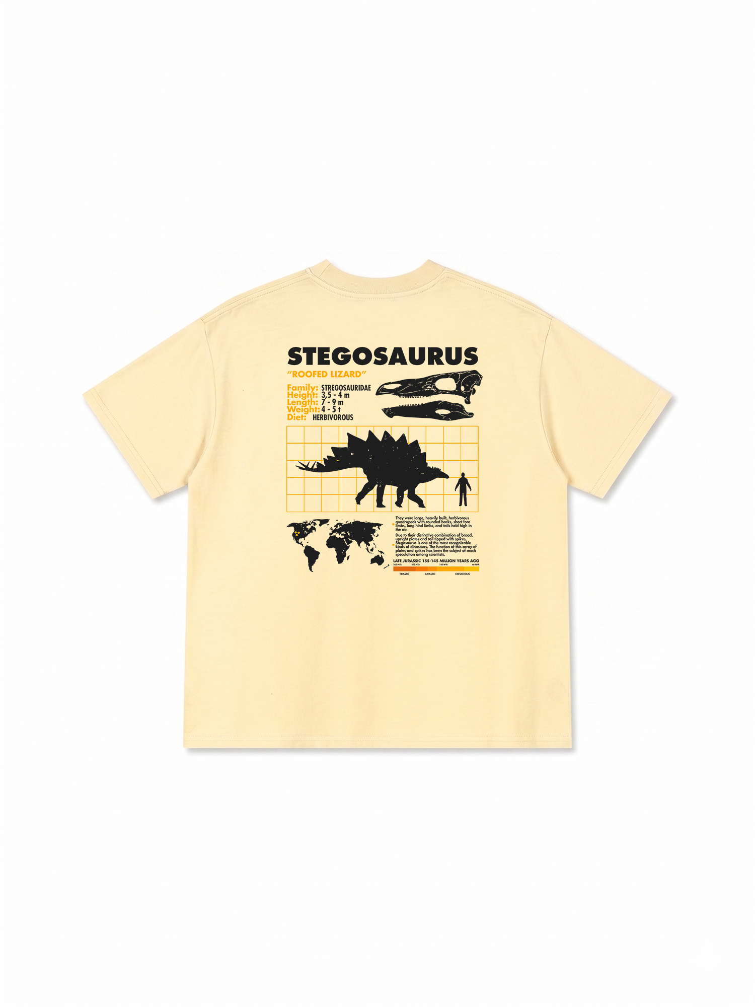 Áo Thun Relaxed Fit Analysis Table Stegosaurus