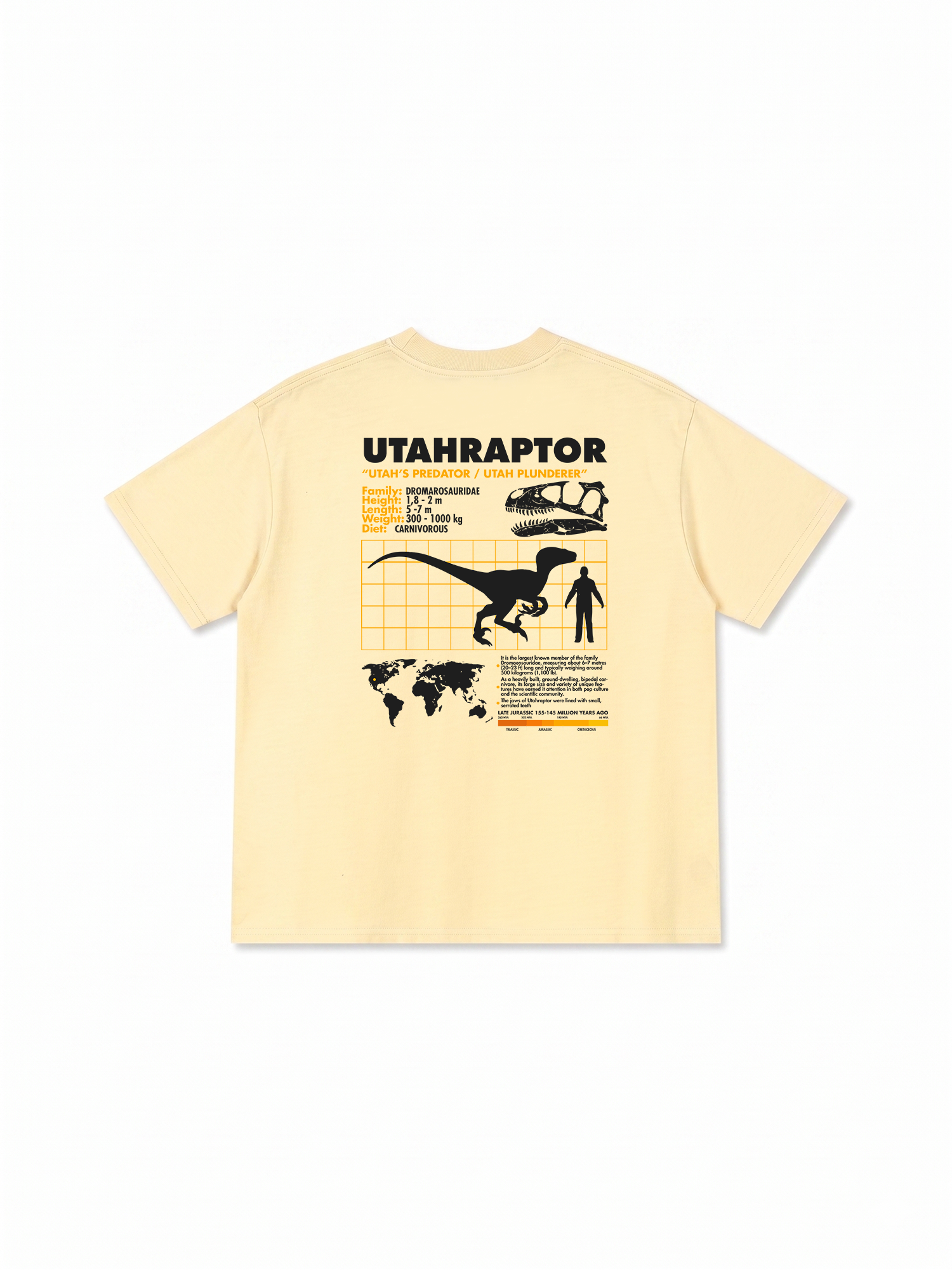 Áo Thun Relaxed Fit Analysis Table Utahraptor