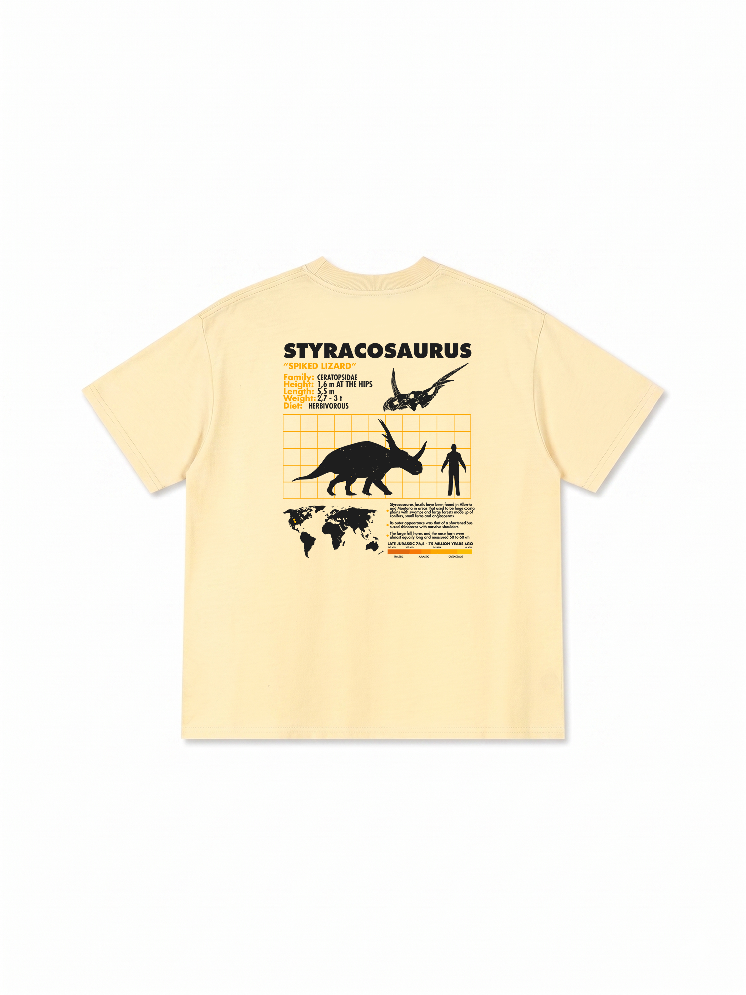 Áo Thun Relaxed Fit Analysis Table Styracosaurus