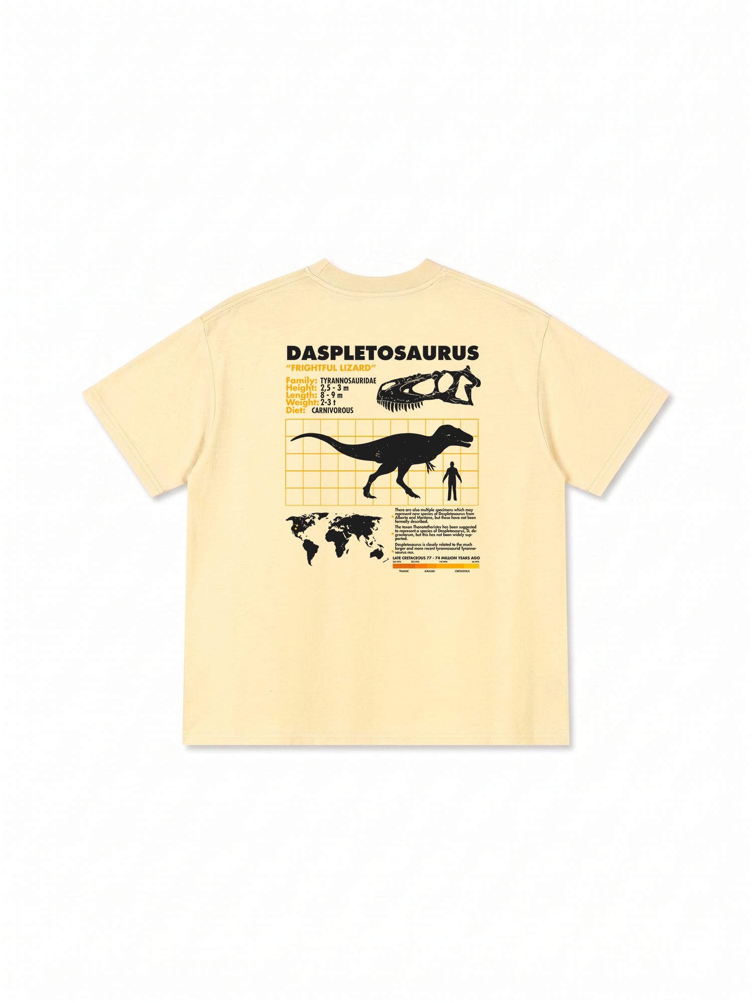 Áo Thun Relaxed Fit Analysis Table Daspletosaurus