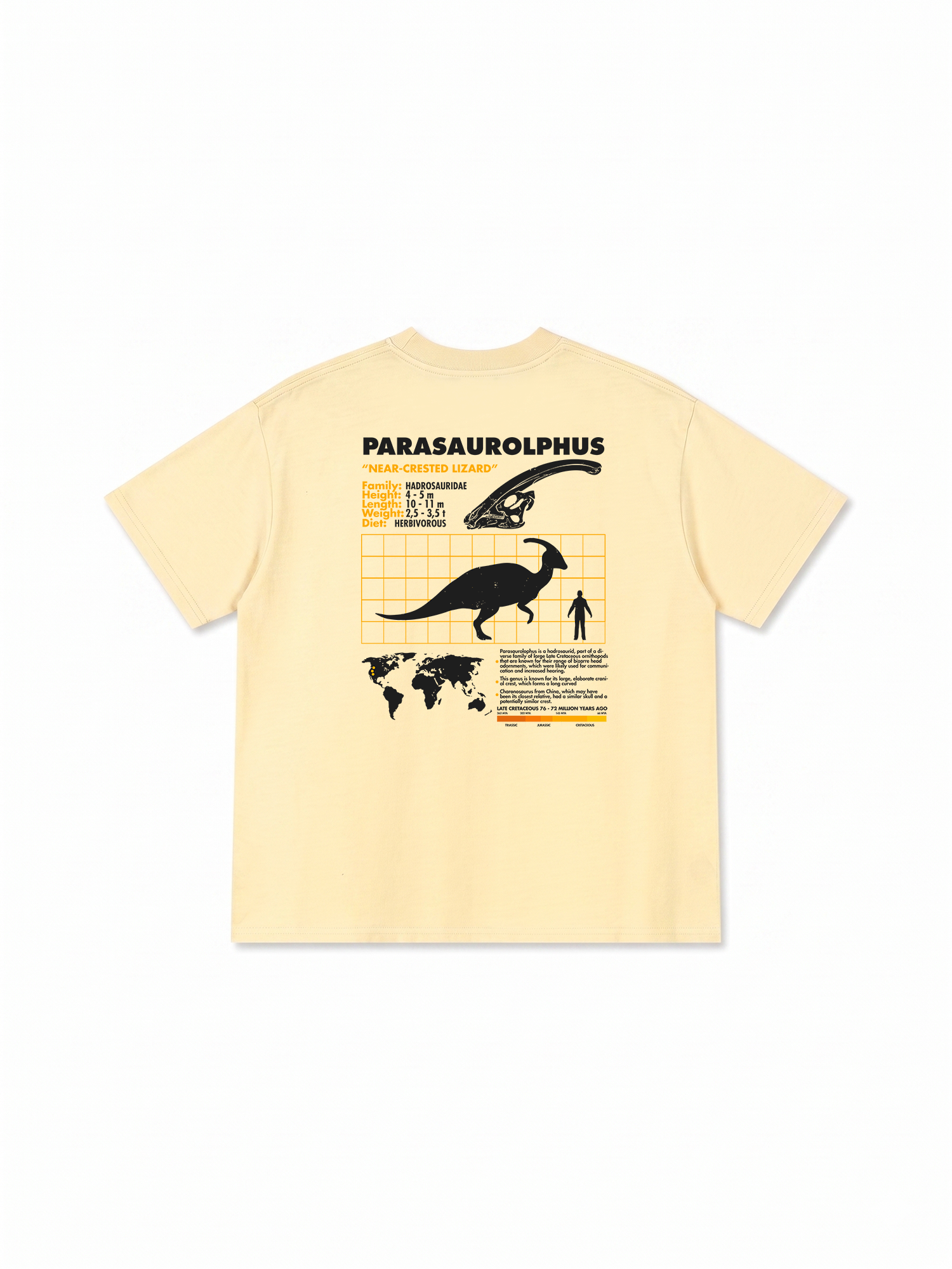 Áo Thun Relaxed Fit Analysis Table Parasaurolphus