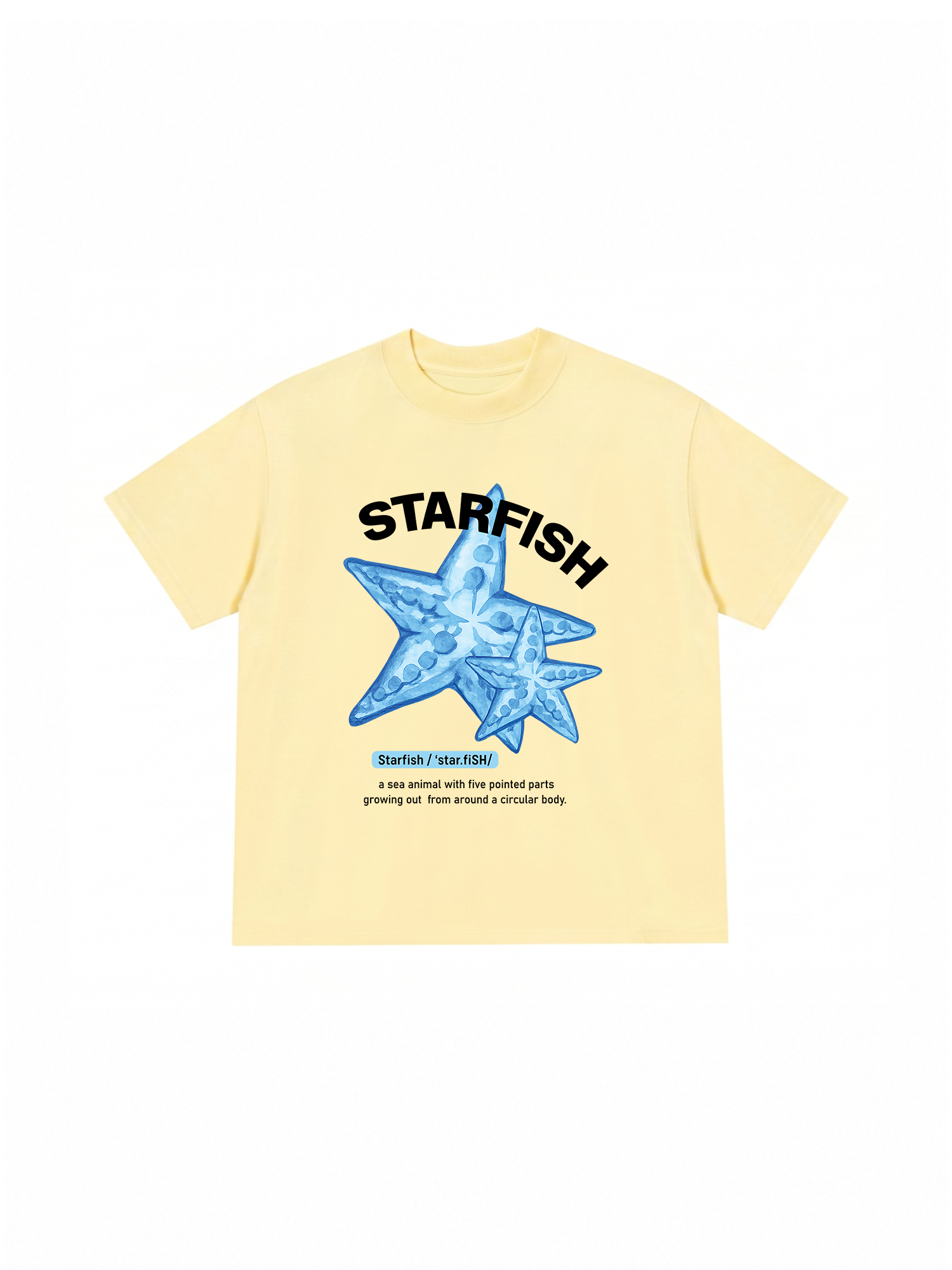 Áo Thun Relaxed Fit Tropical Bing Blue Starfish